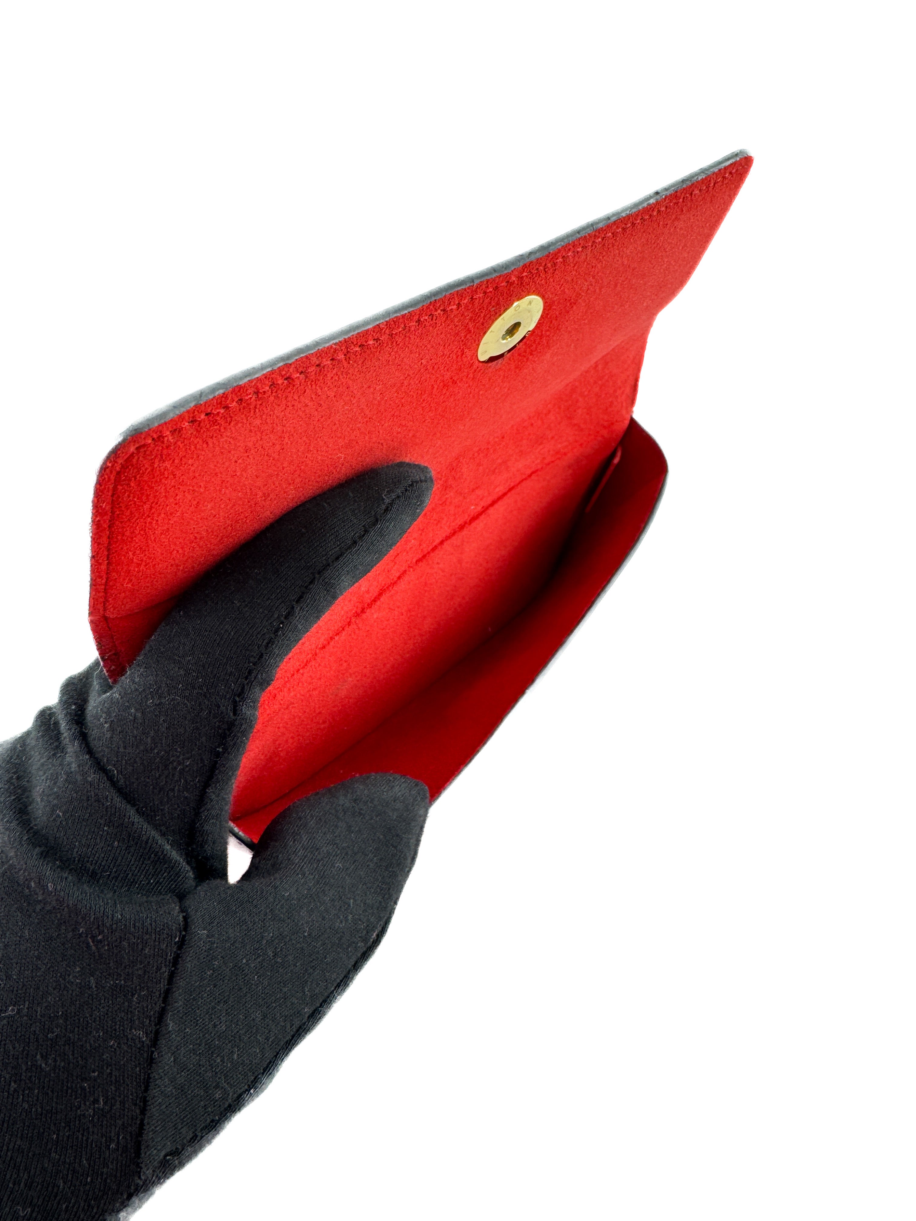 Louis Vuitton monogram/red eyeglass case SP4149