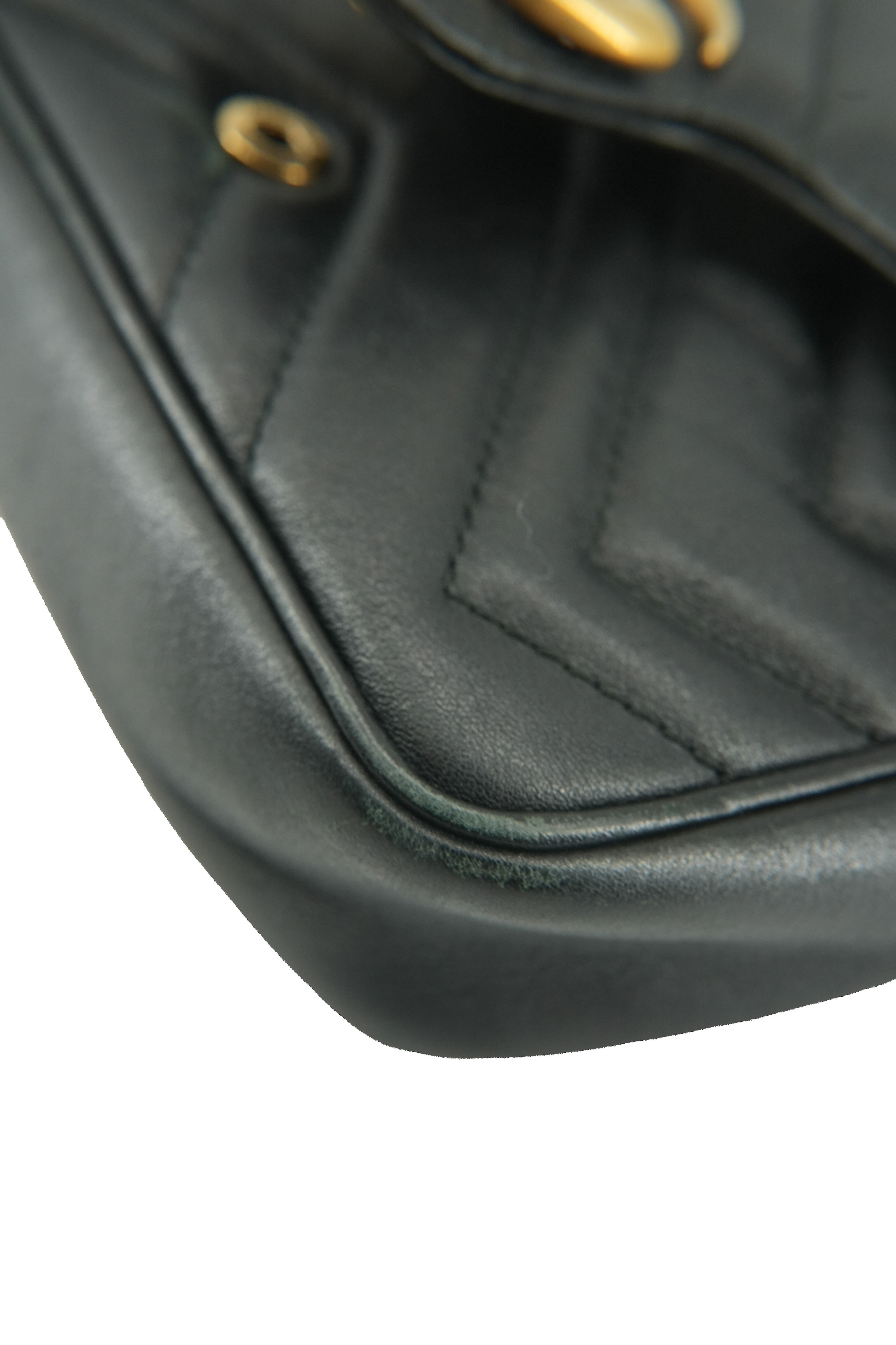 Gucci black Marmont flap super mini 476433 0959