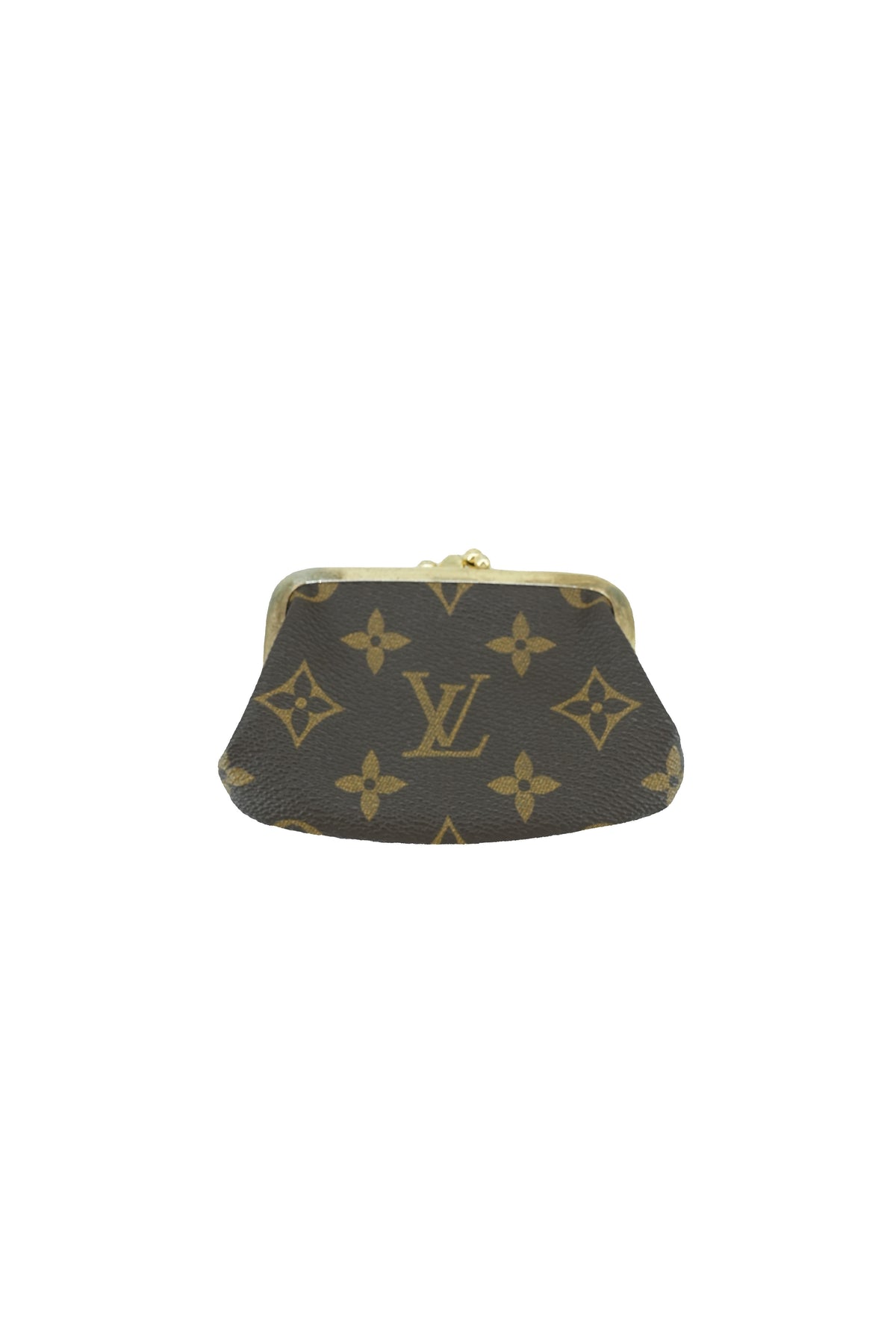 Louis Vuitton licensed monogram kisslock pouch vintage