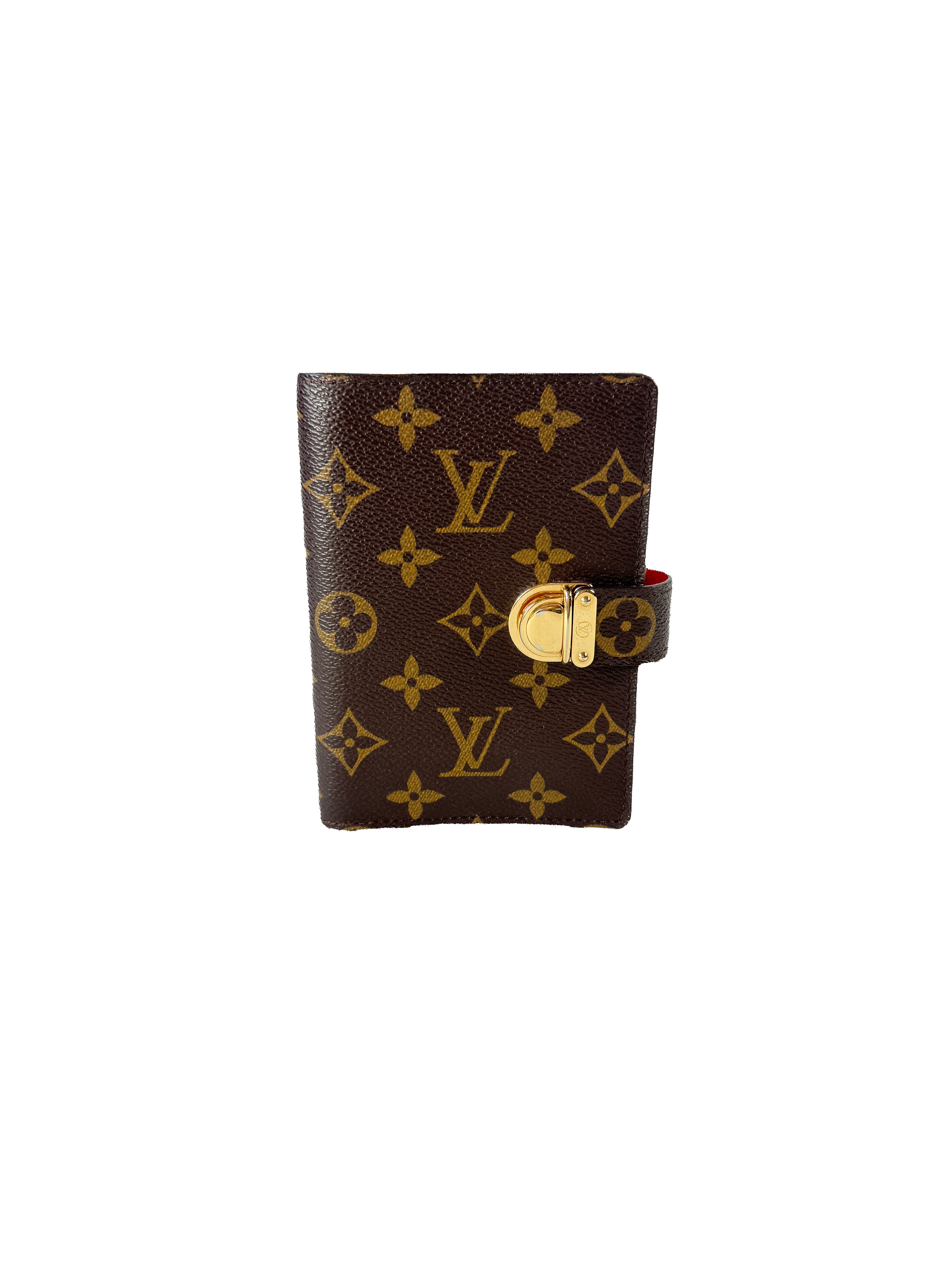 Louis Vuitton monogram Koala small ring agenda orange CA0066