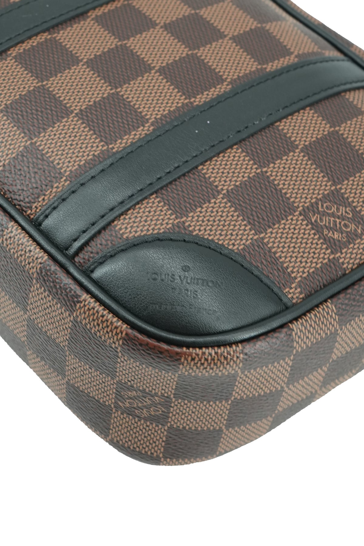 Louis Vuitton damier ebene black Valisette Souple BB NFC