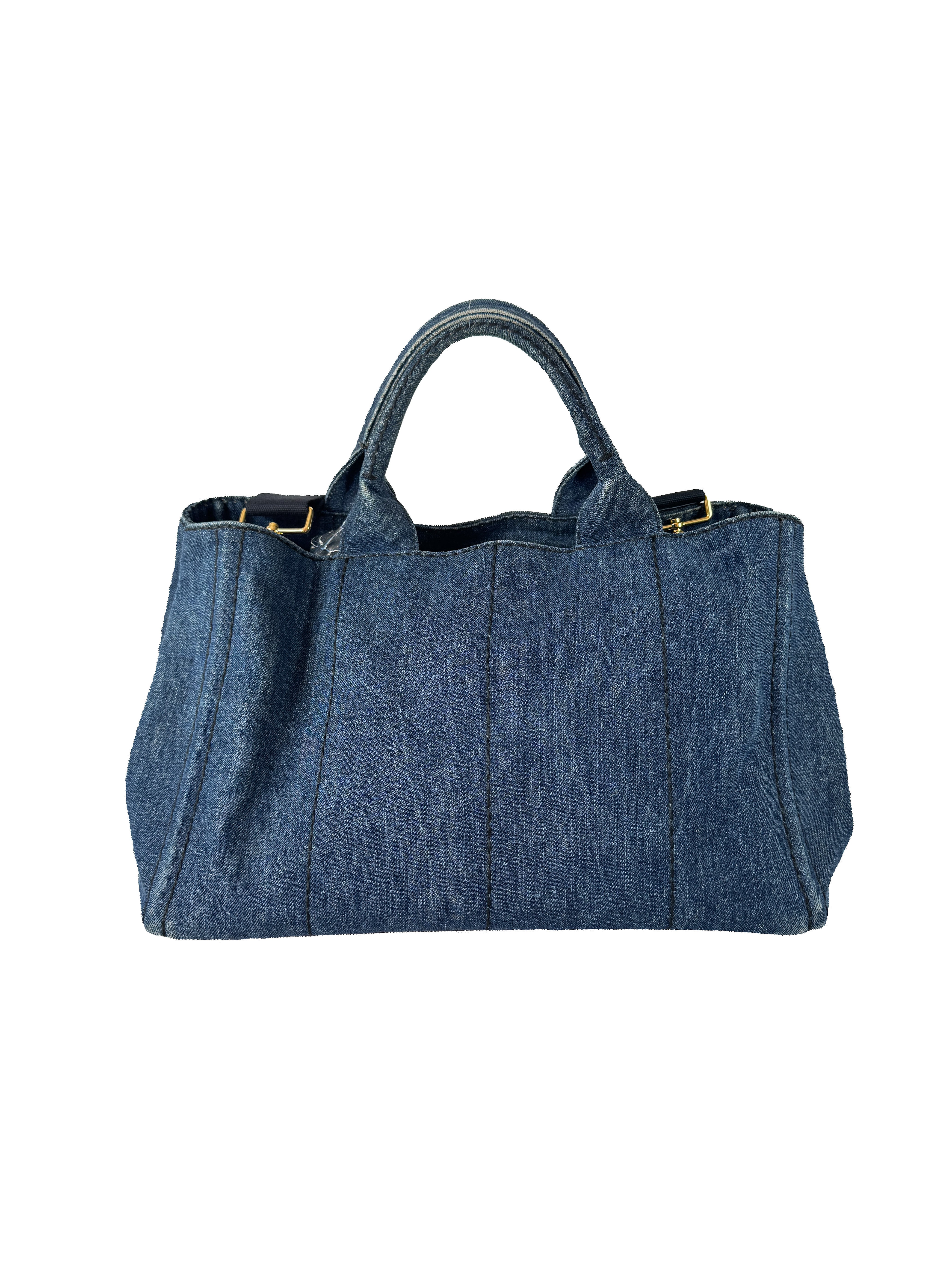 Prada denim Canapa tote 214