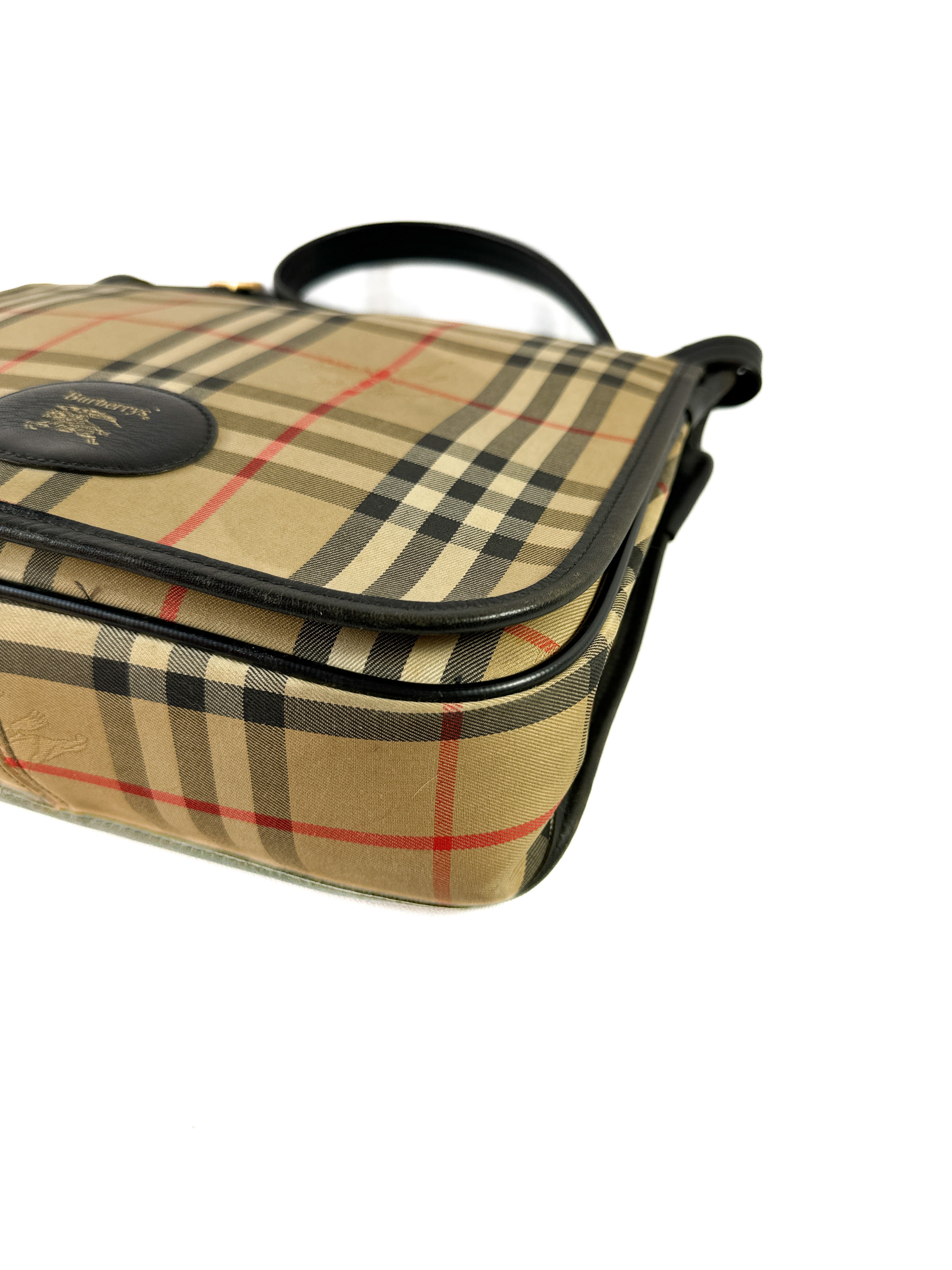 Burberrys vintage check messenger bag