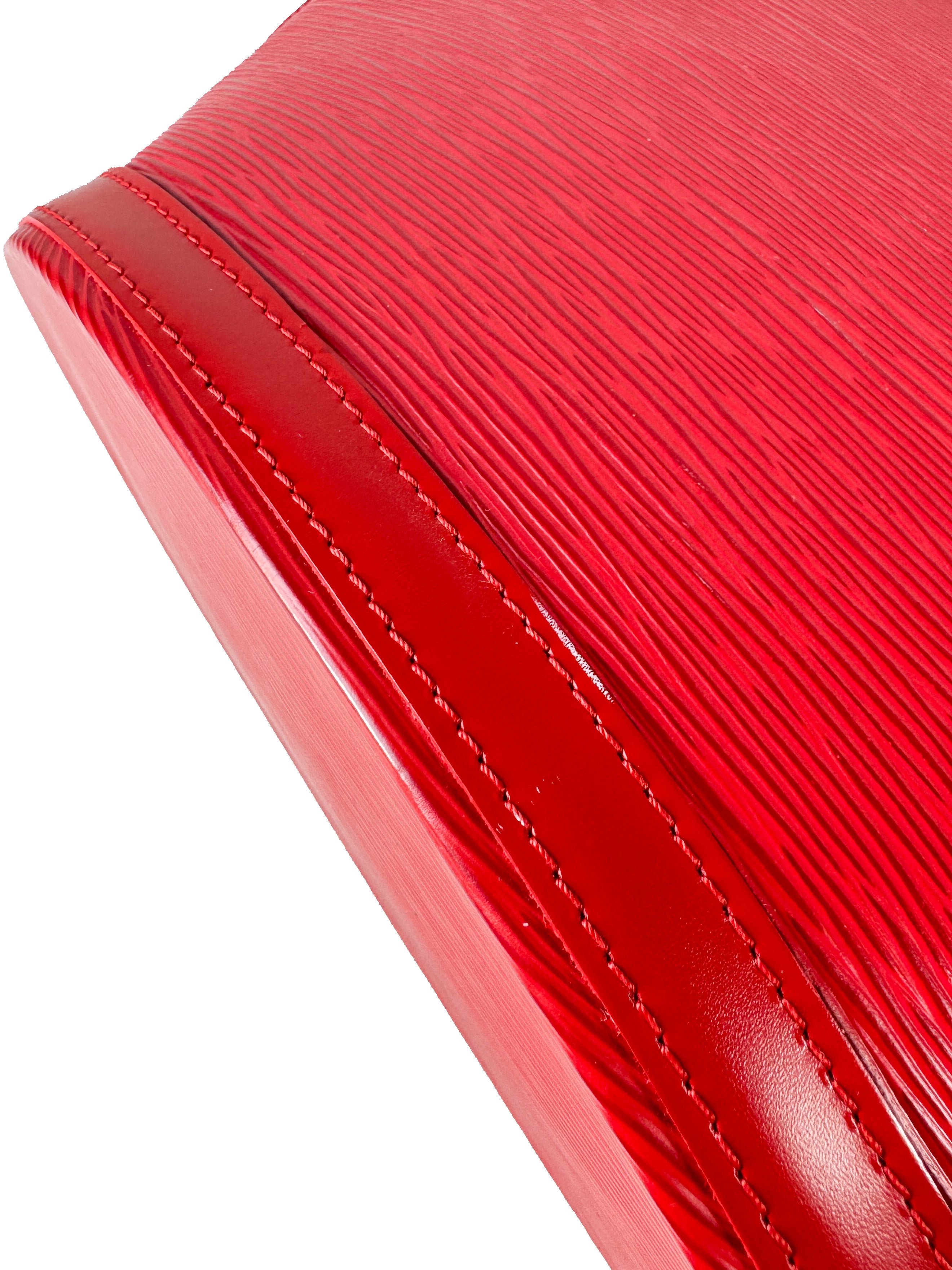 Louis Vuitton red epi leather Saint Jacques GM AR0035