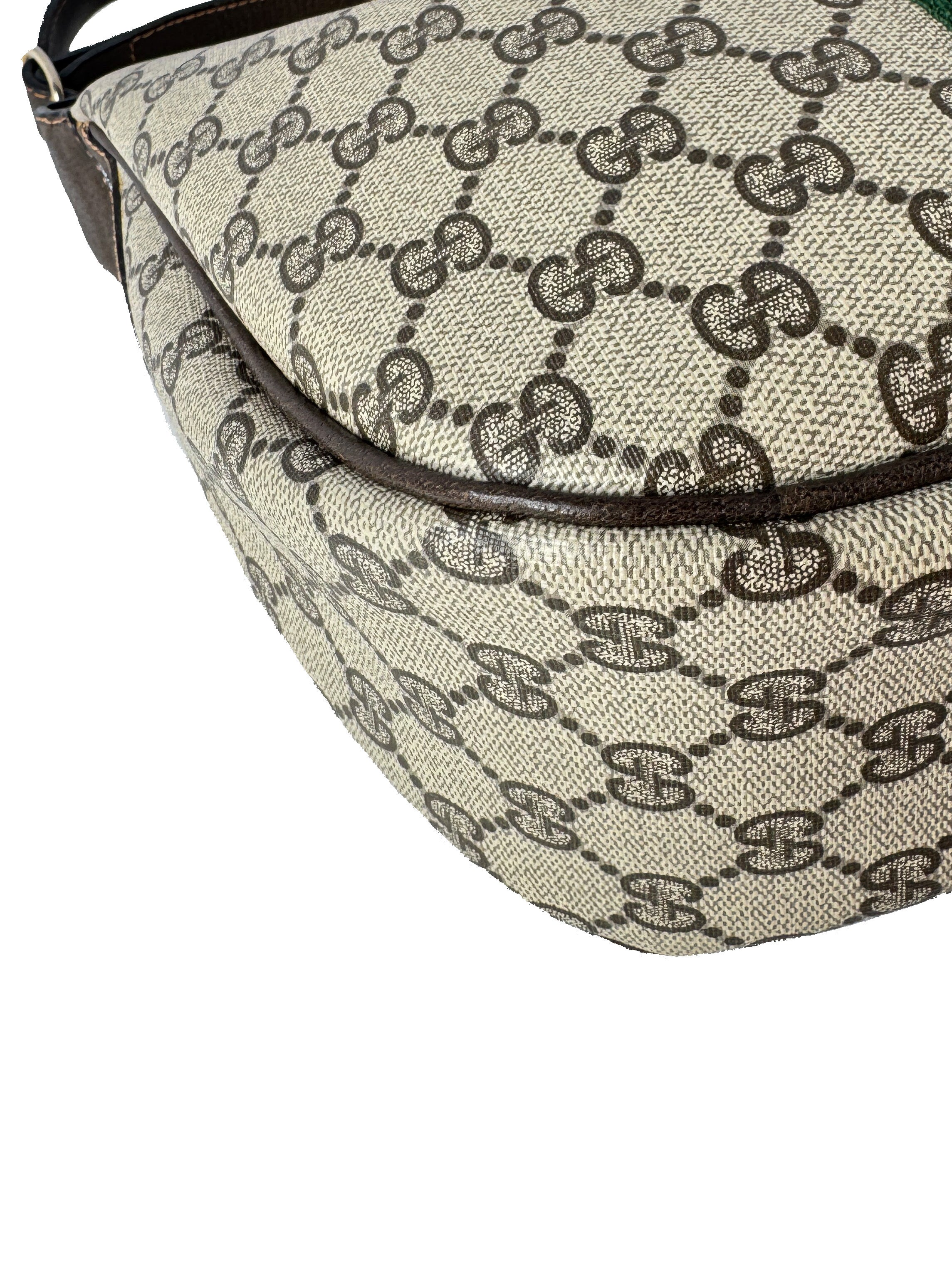 Gucci GG Supreme brown vintage shoulder bag