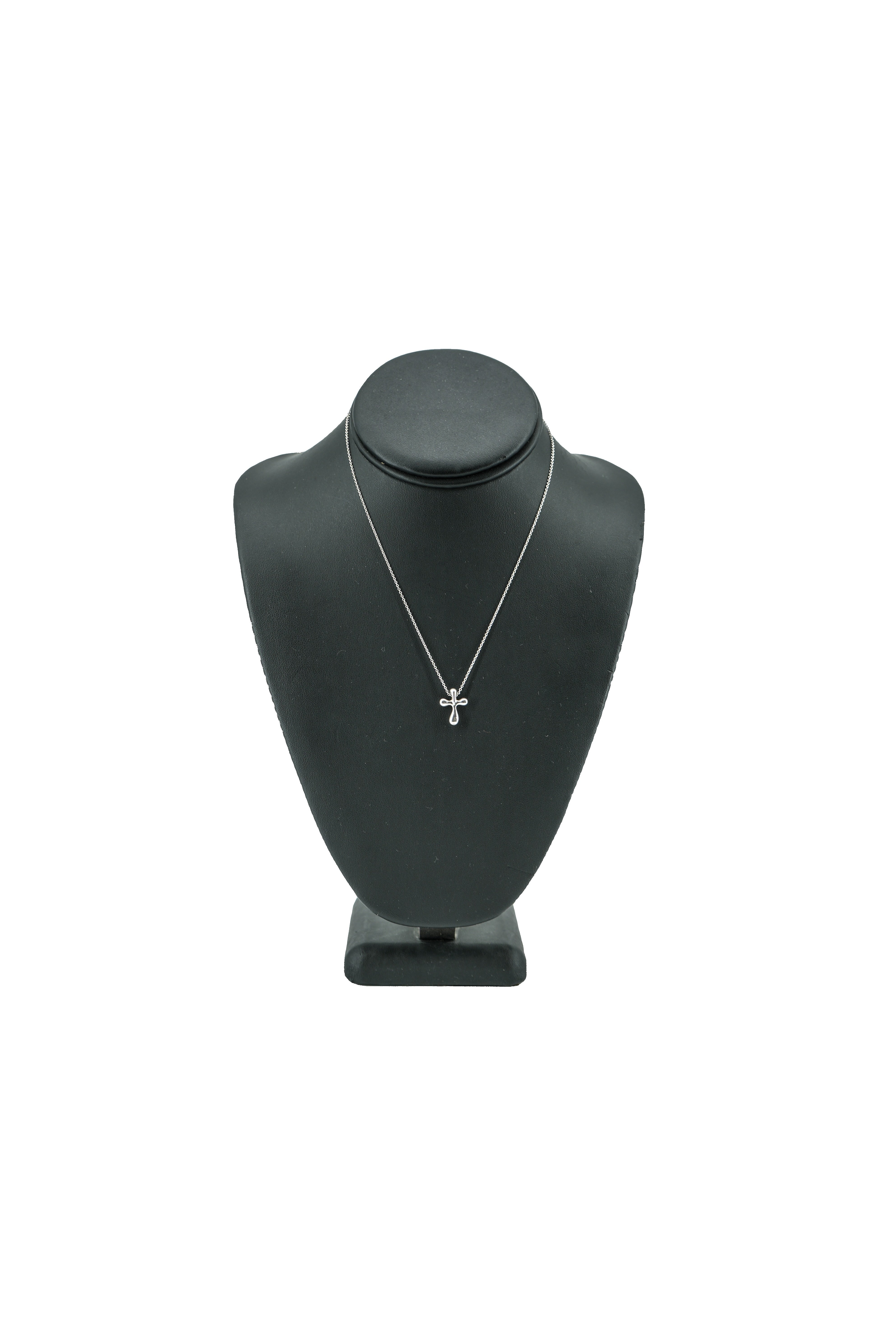 Tiffany & Co Elsa Peretti sterling silver cross necklace