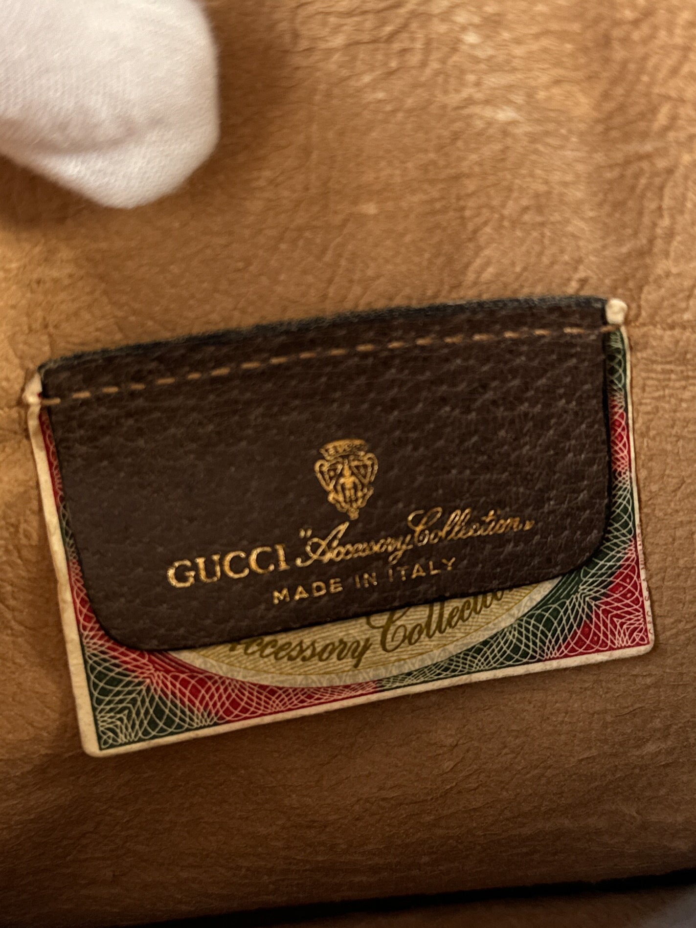 Gucci signature coated canvas vintage crossbody 80s/90s