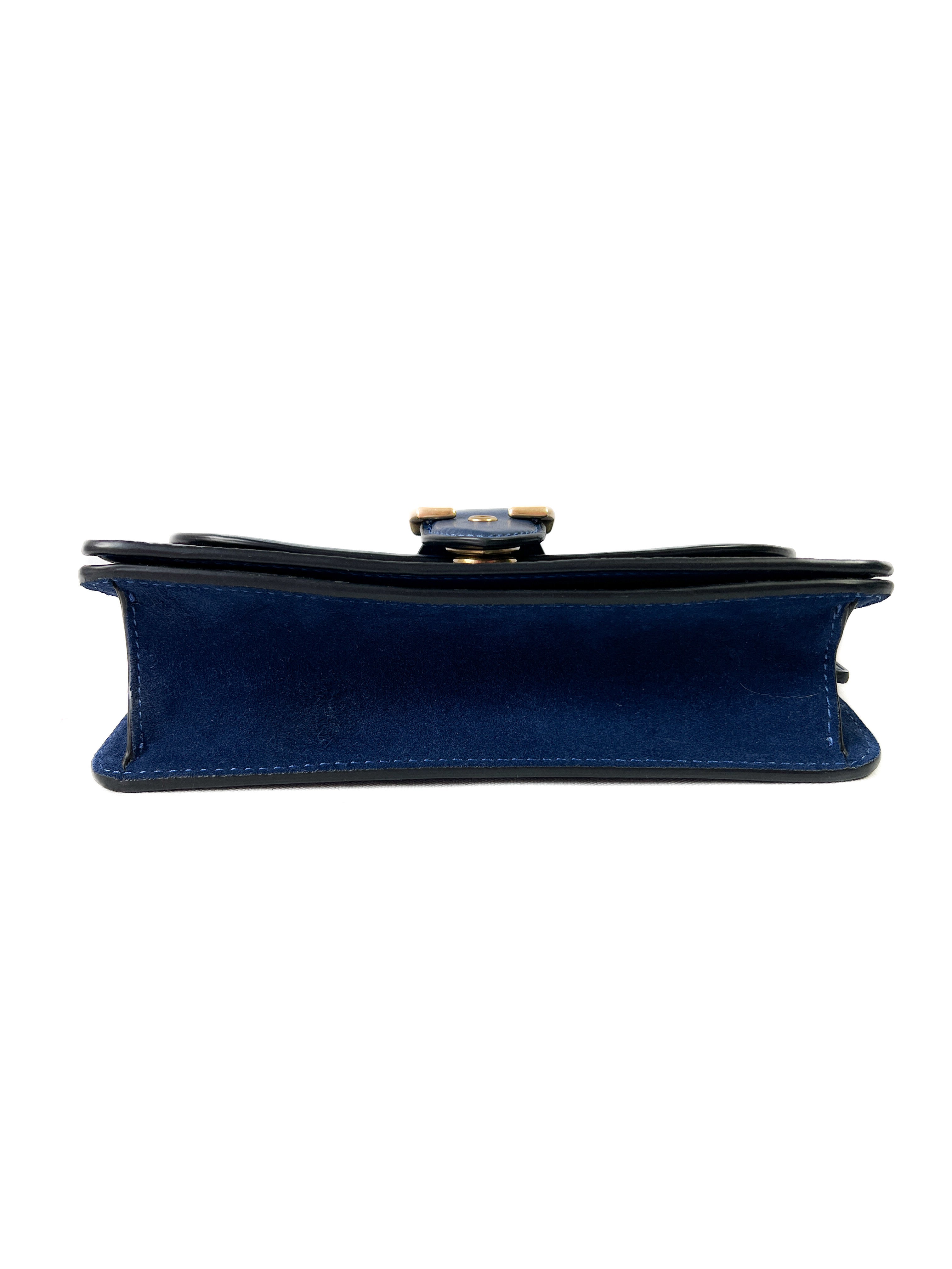 Coach navy leather Beat crossbody