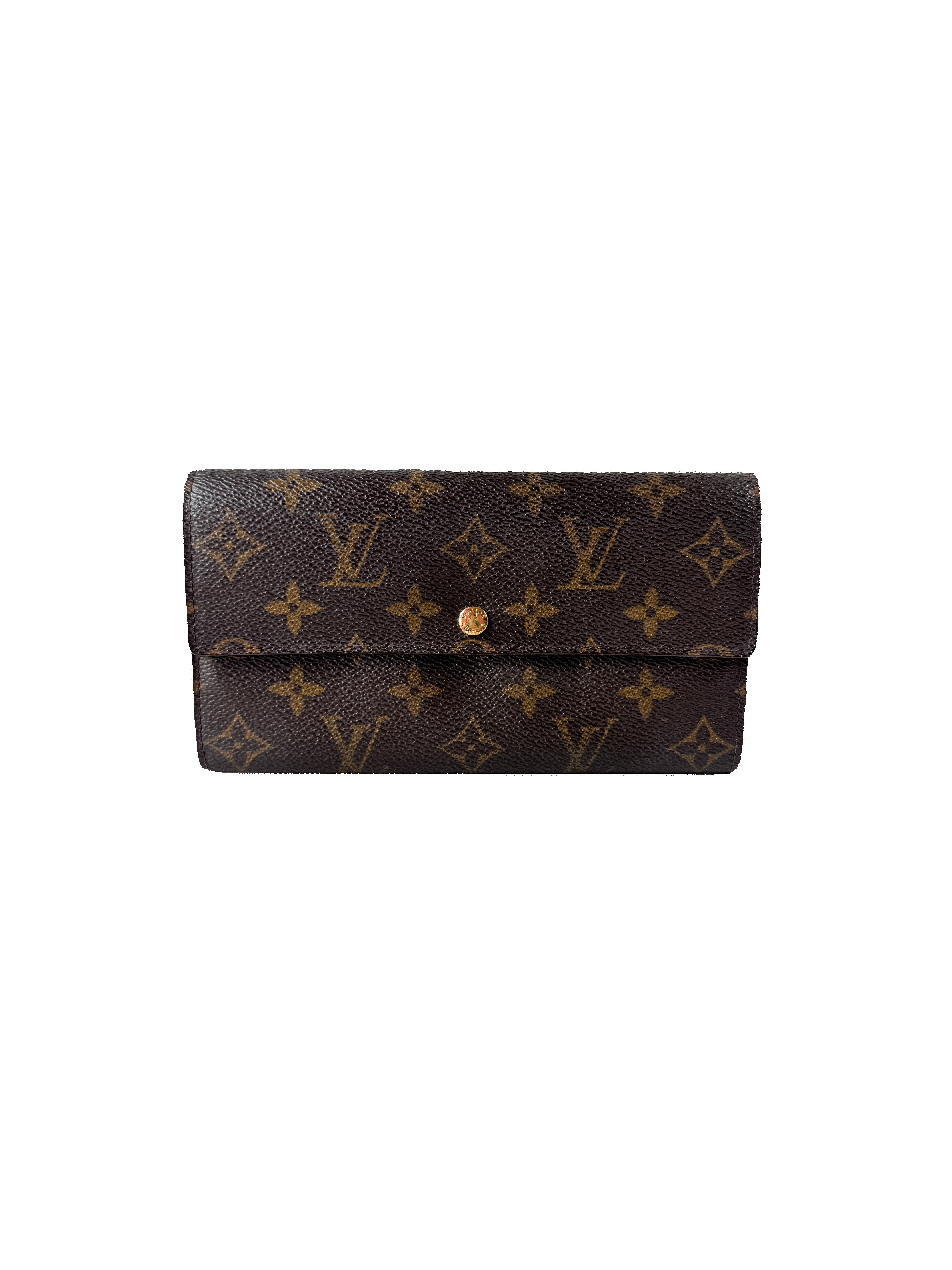 Louis Vuitton monogram Porte Monnaie credit card wallet TH0070