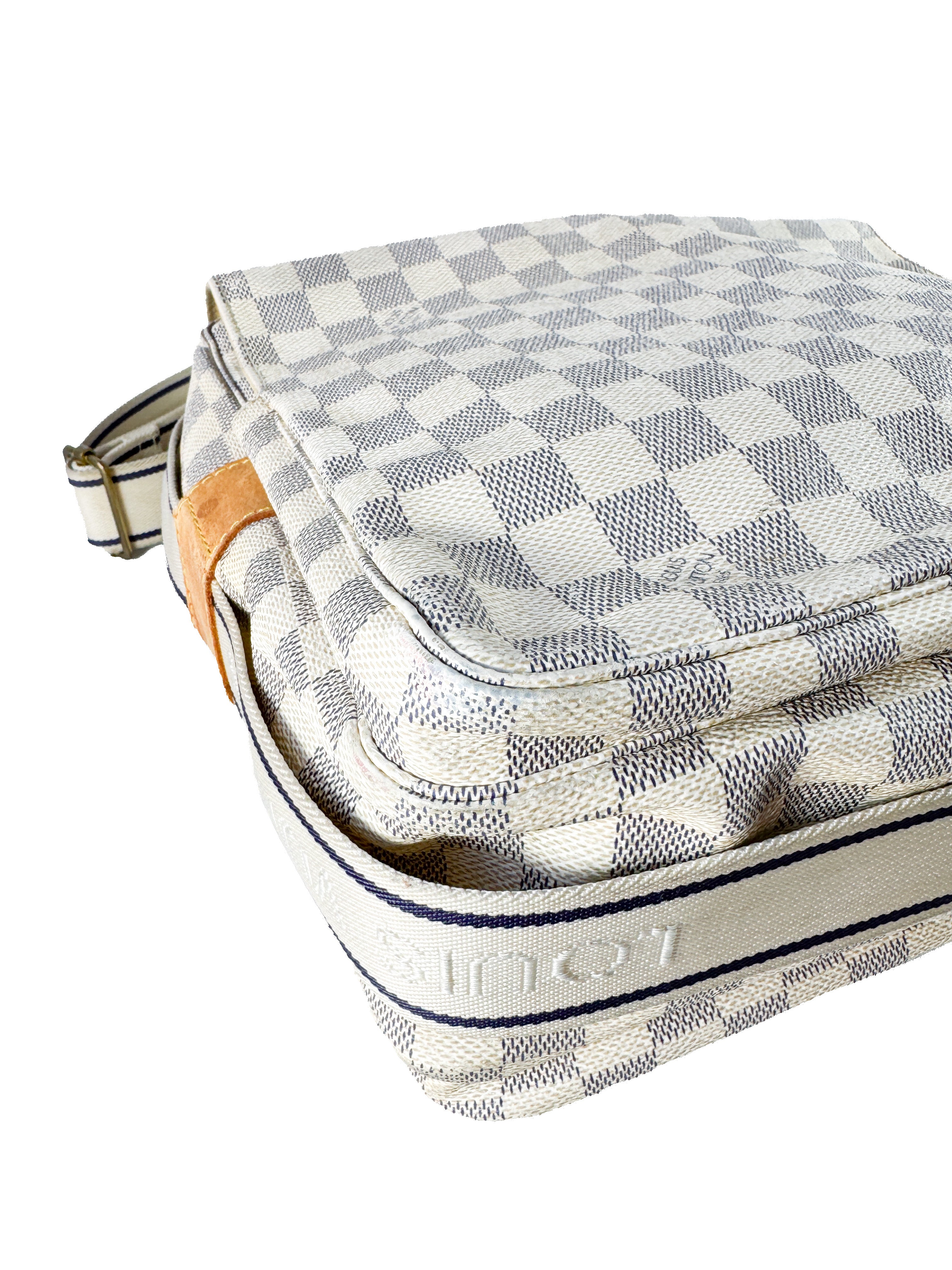 Louis Vuitton damier azur naviglio bag SR1077