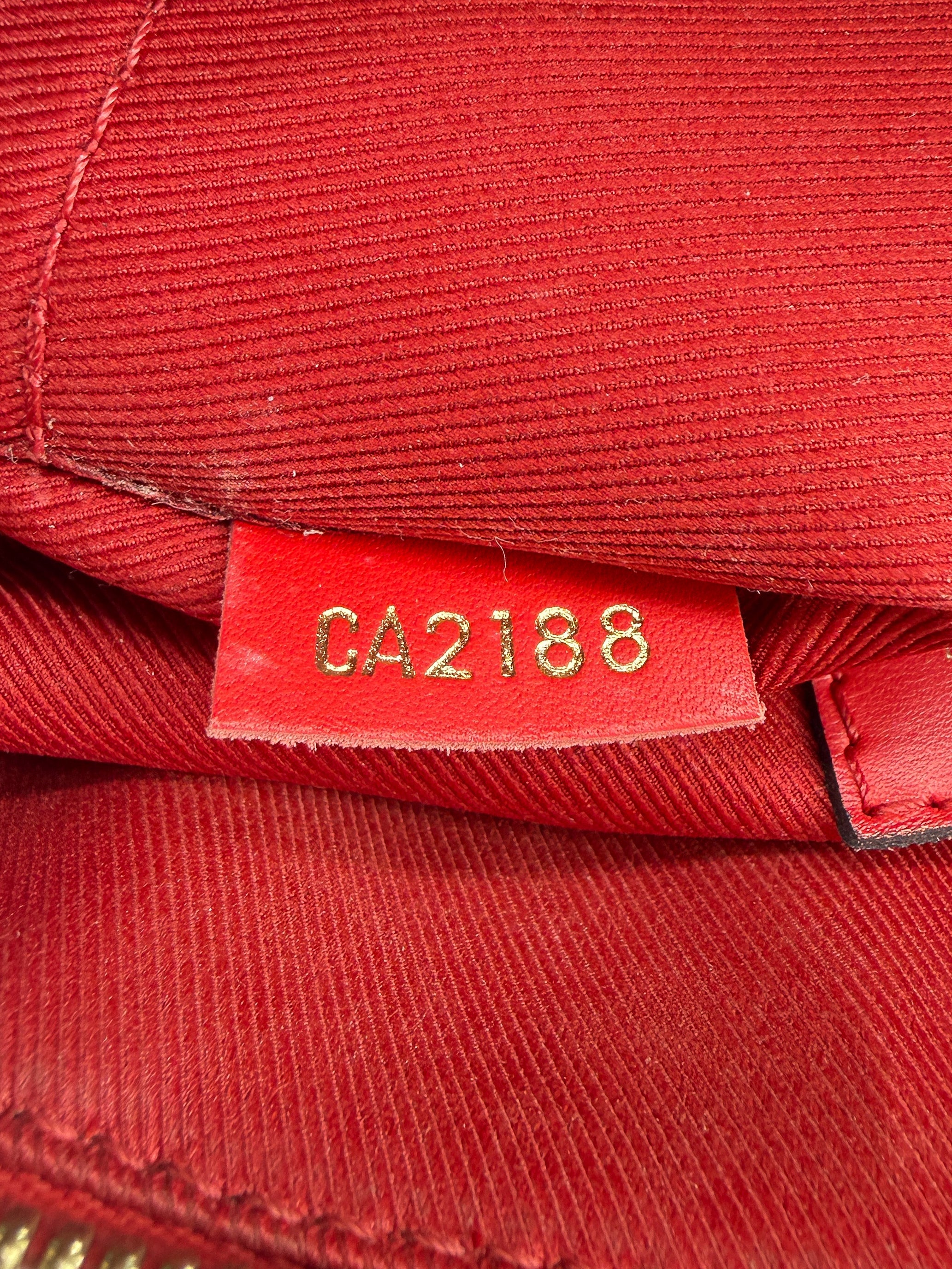 Louis Vuitton monogram red Saintonge CA2188