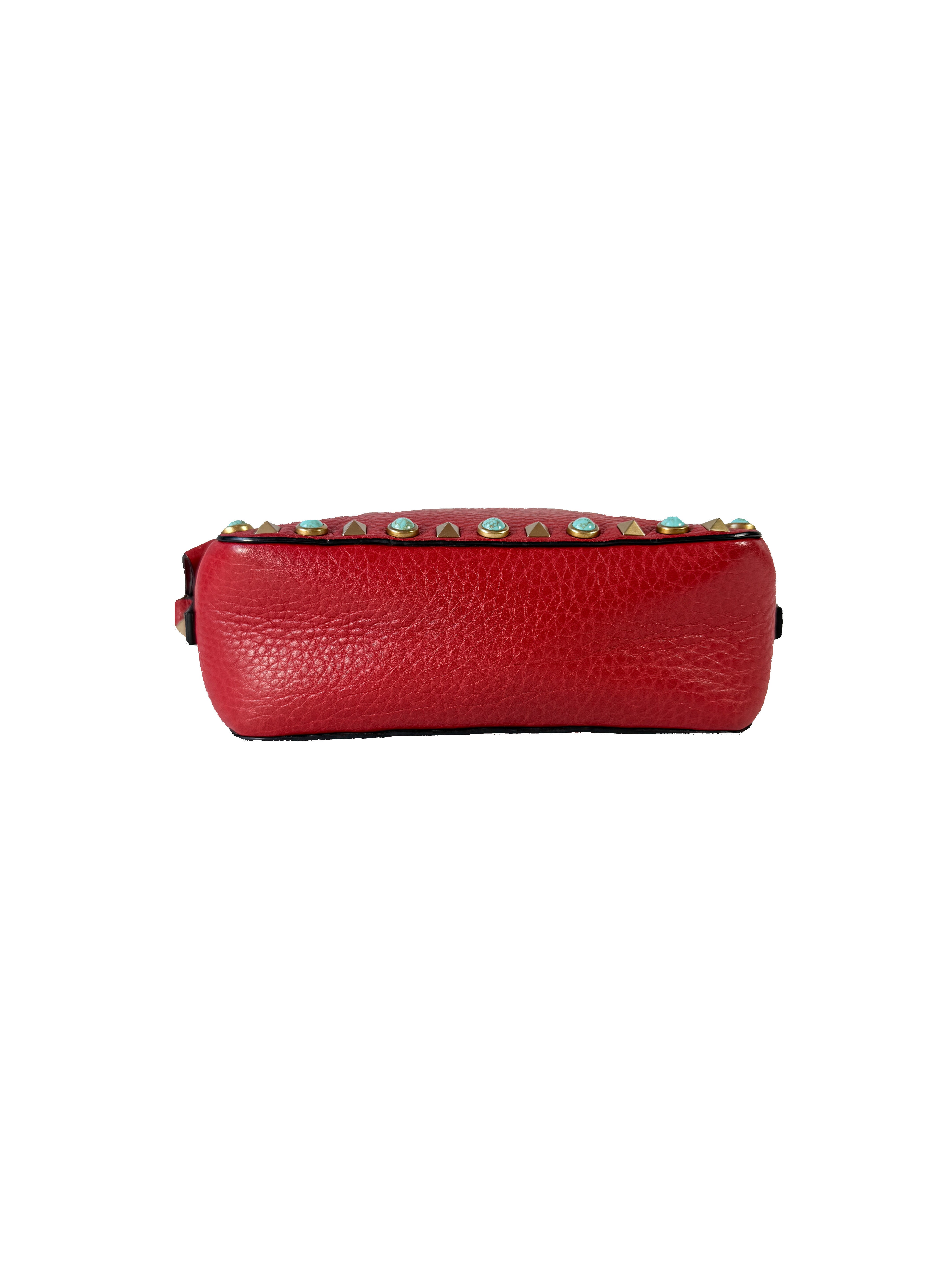 Valentino Garavani red rockstud crossbody BG-L809V012