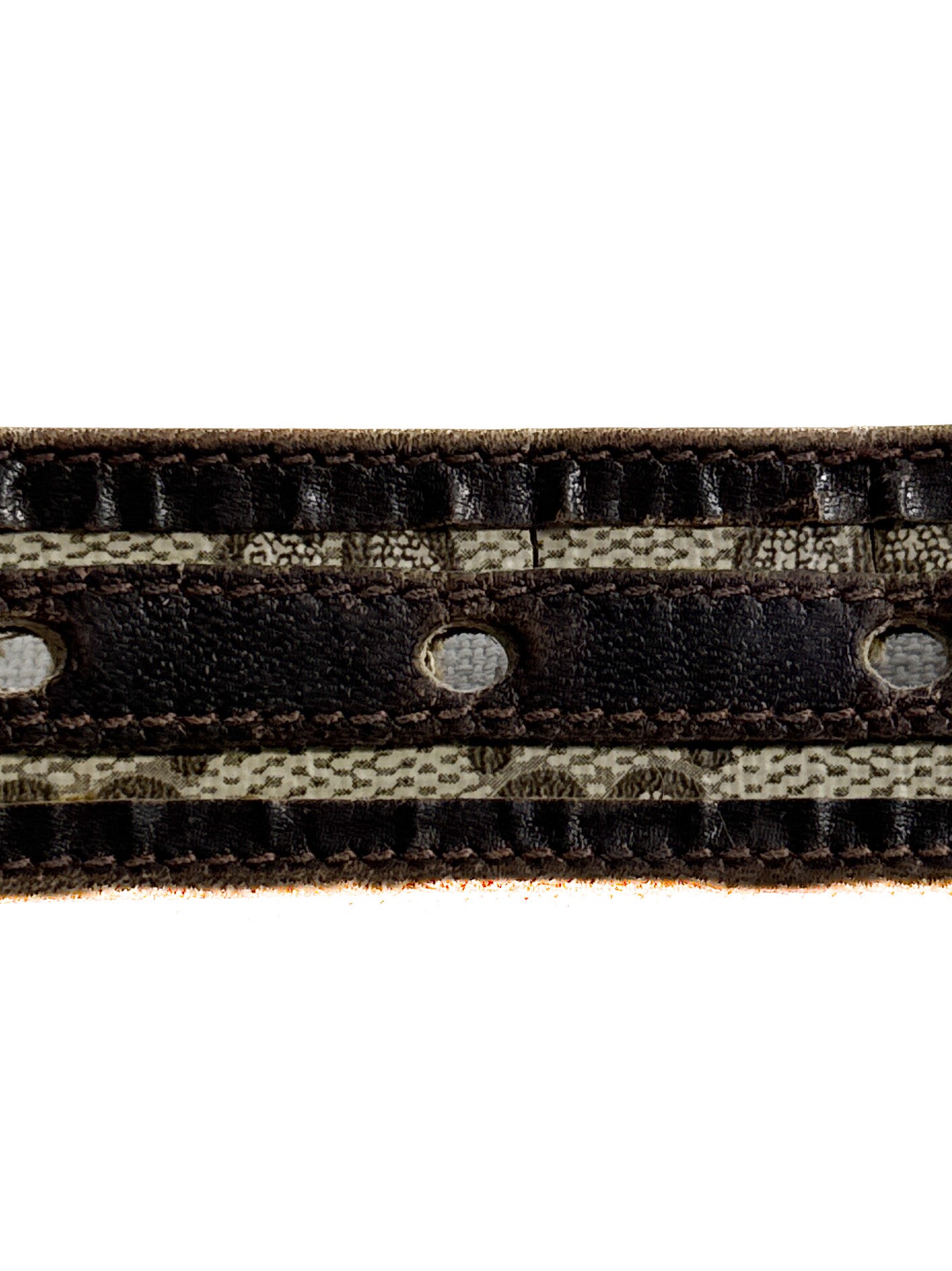 Gucci vintage coated canvas belt **as is** (fits 10-14 jean size womens)