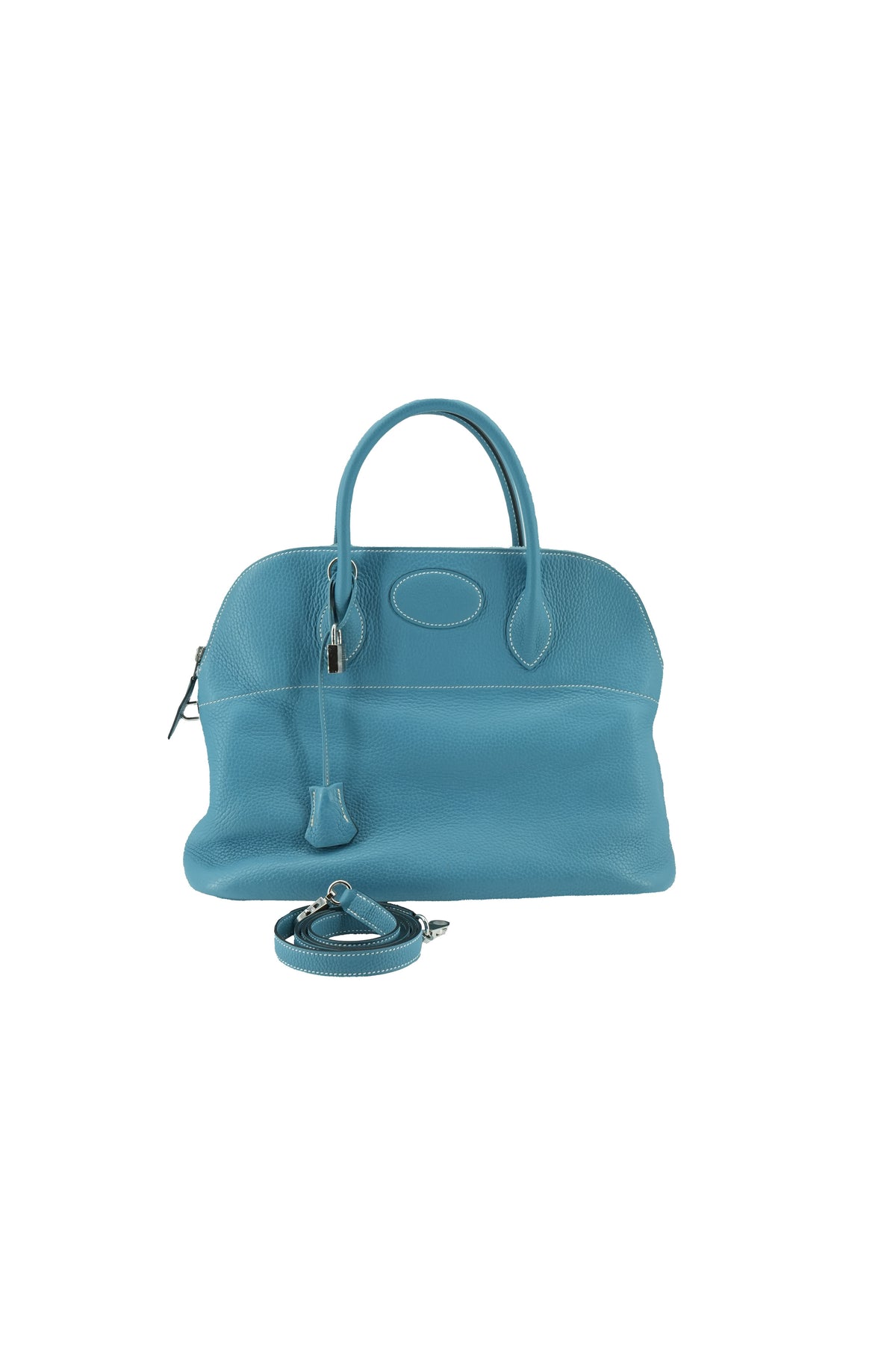 Hermes Bolide 35 blue jean Clemence