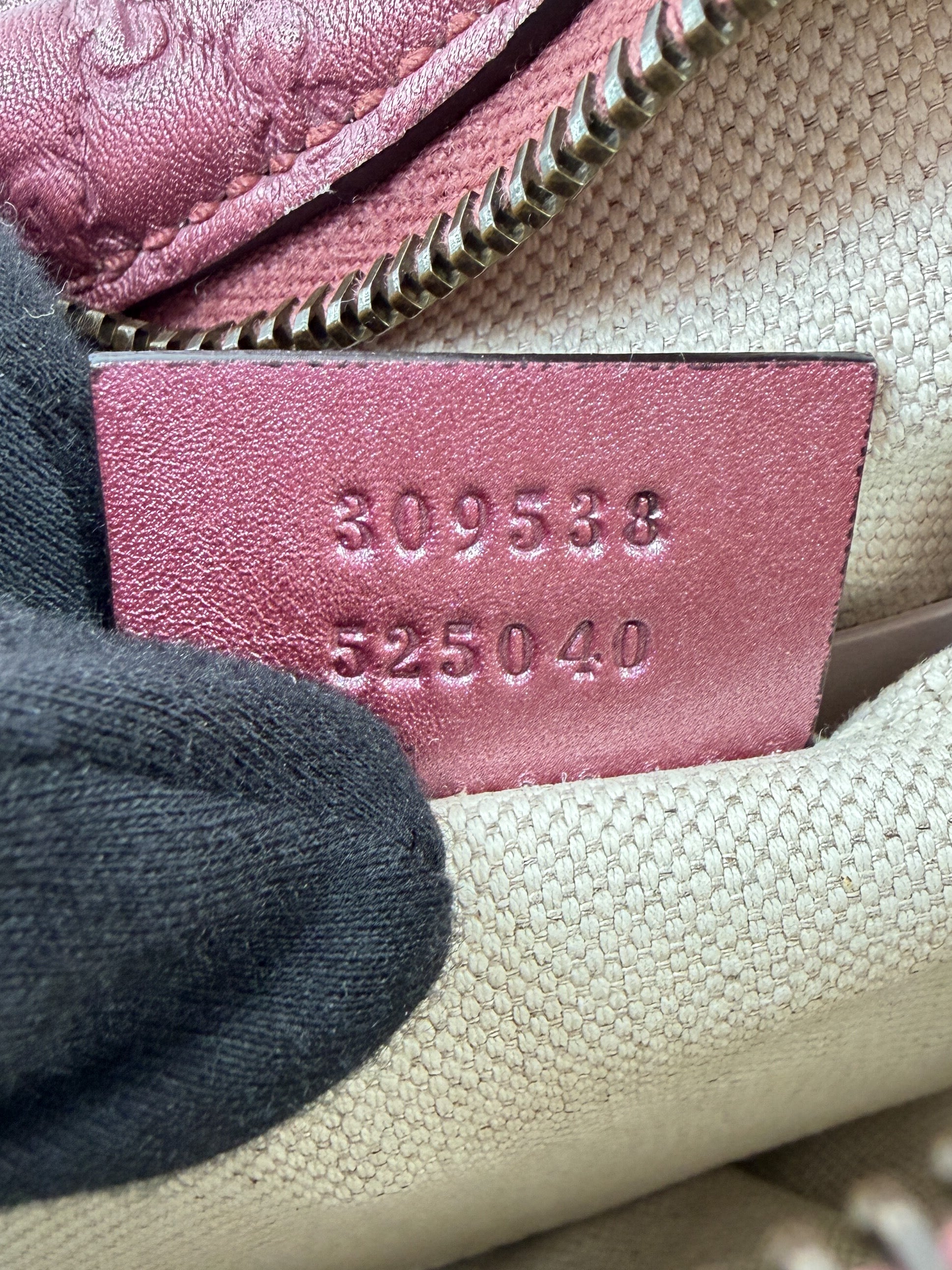 Gucci pink GG microguccissima Sunshine disco leather crossbody 209533 525040