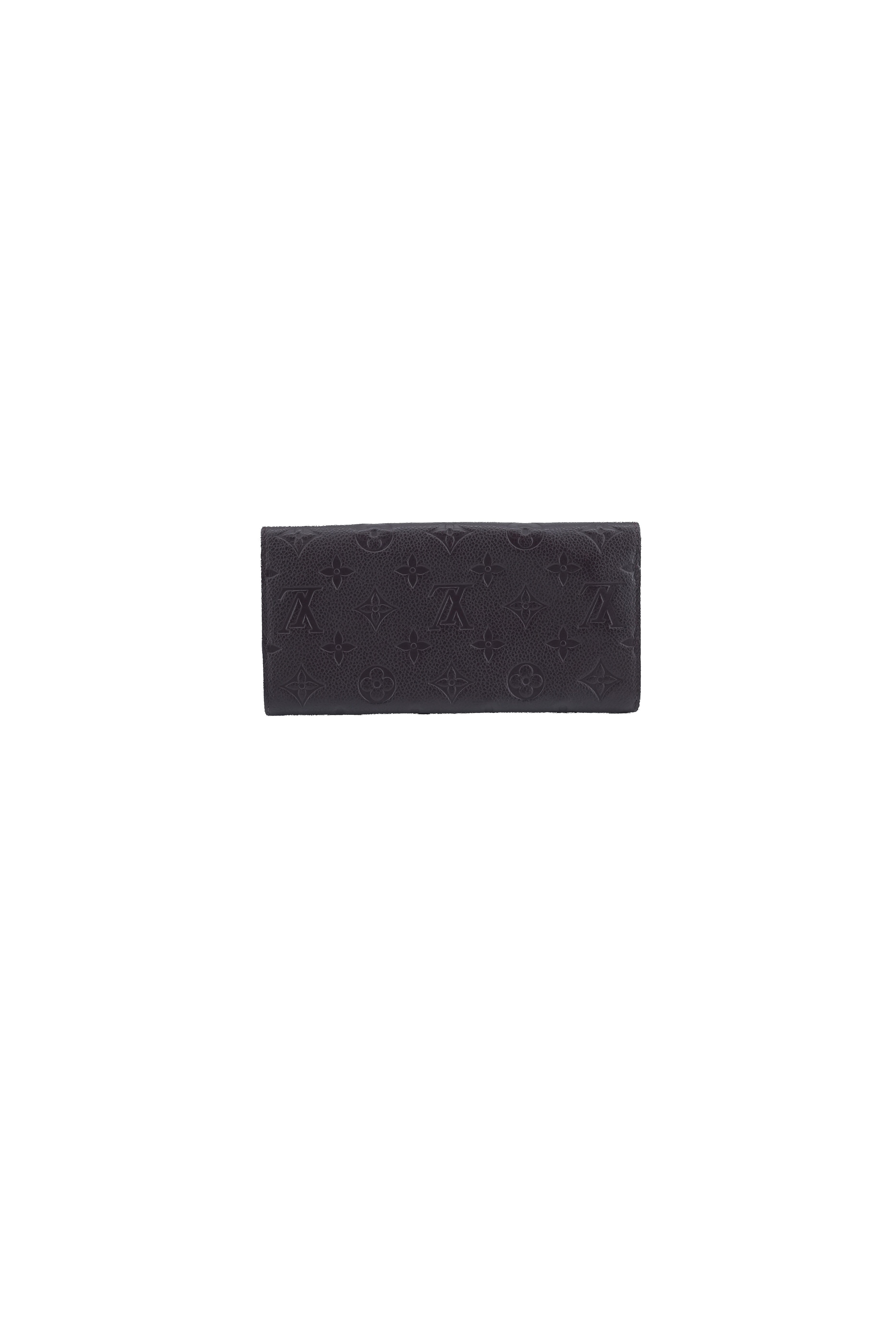Louis Vuitton monogram Empreinte dark purple Curieuse wallet with insert CA4102