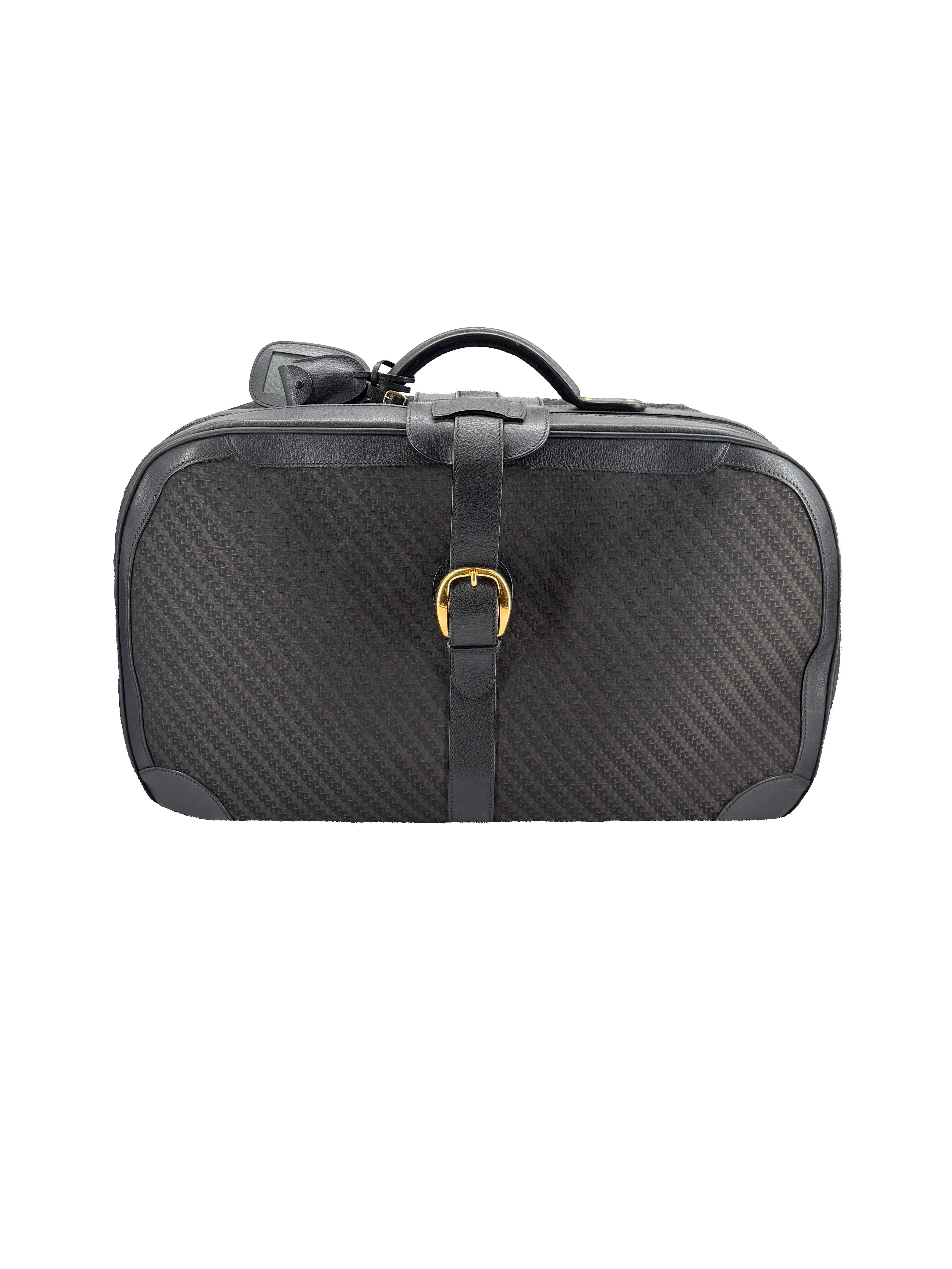 Gucci black vintage G print suitcase 1211-65