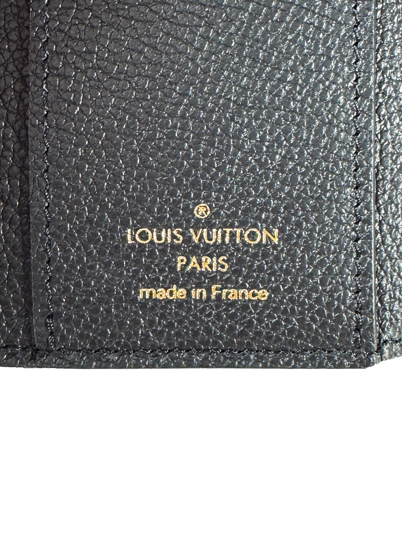 Louis Vuitton black empreinte Victorine wallet NFC