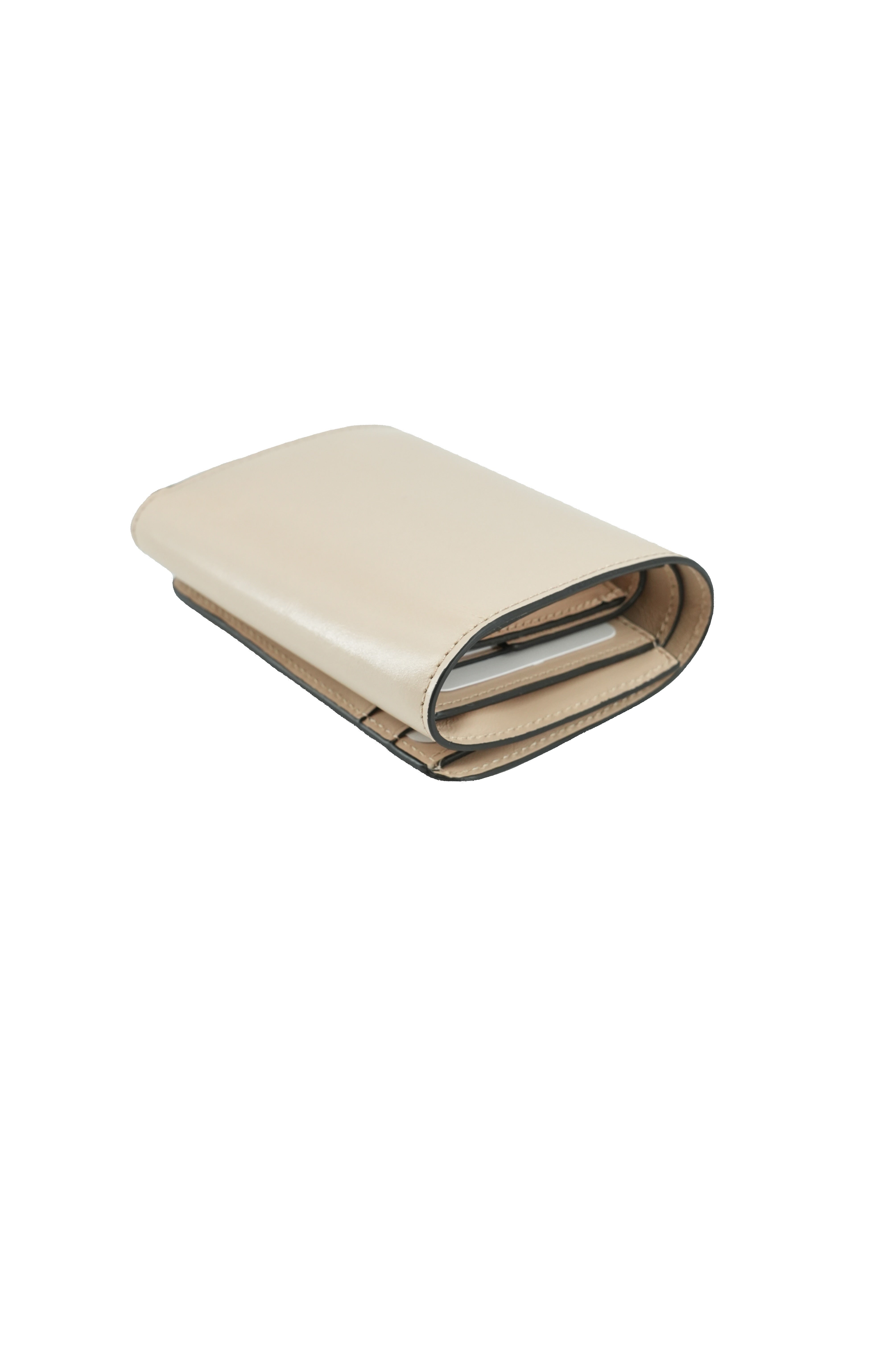 Chloé nude leather Mini Iconic trifold wallet 01-25-99-65