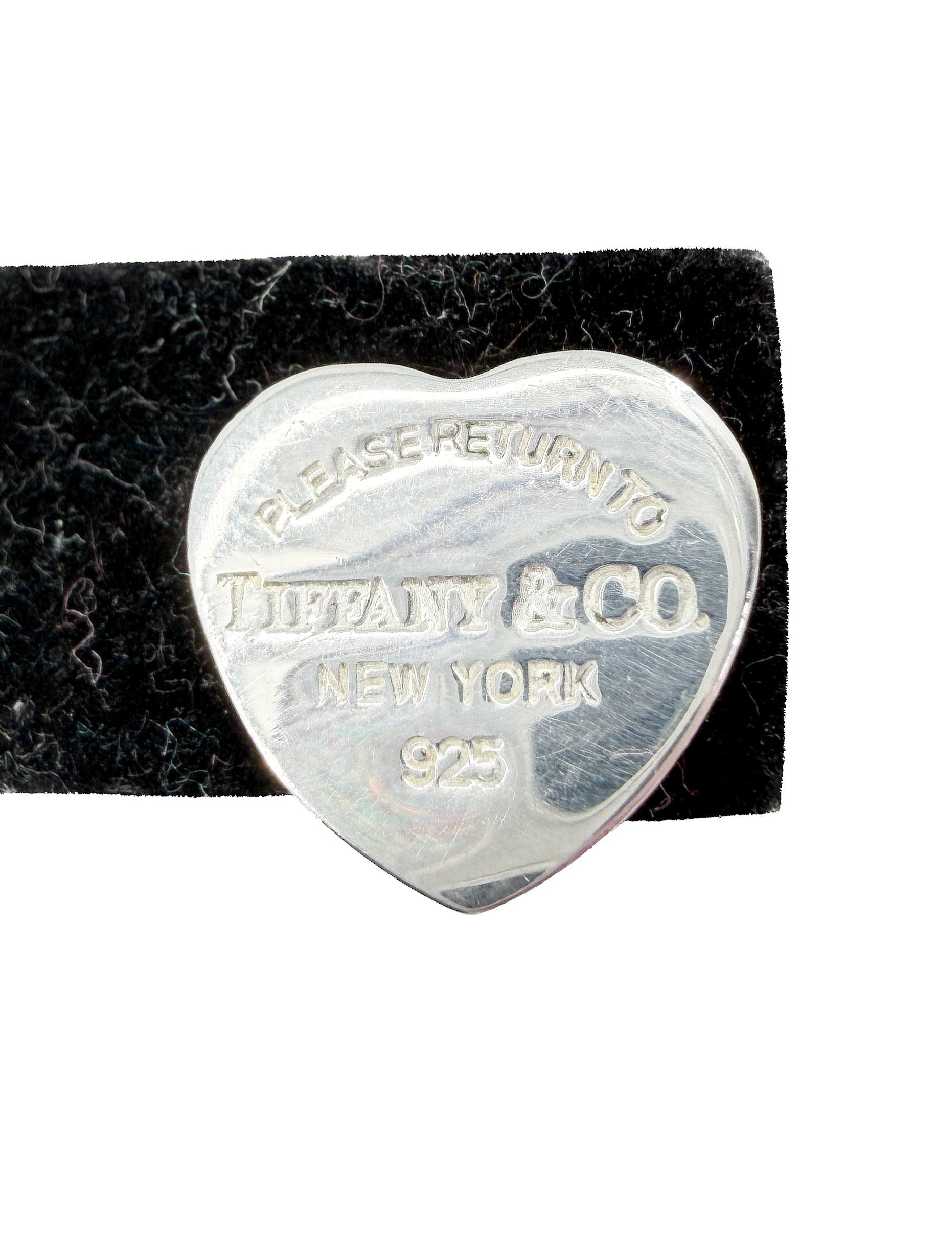 Tiffany & Co sterling silver return to heart stud earrings - My Girlfriend's Wardrobe LLC
