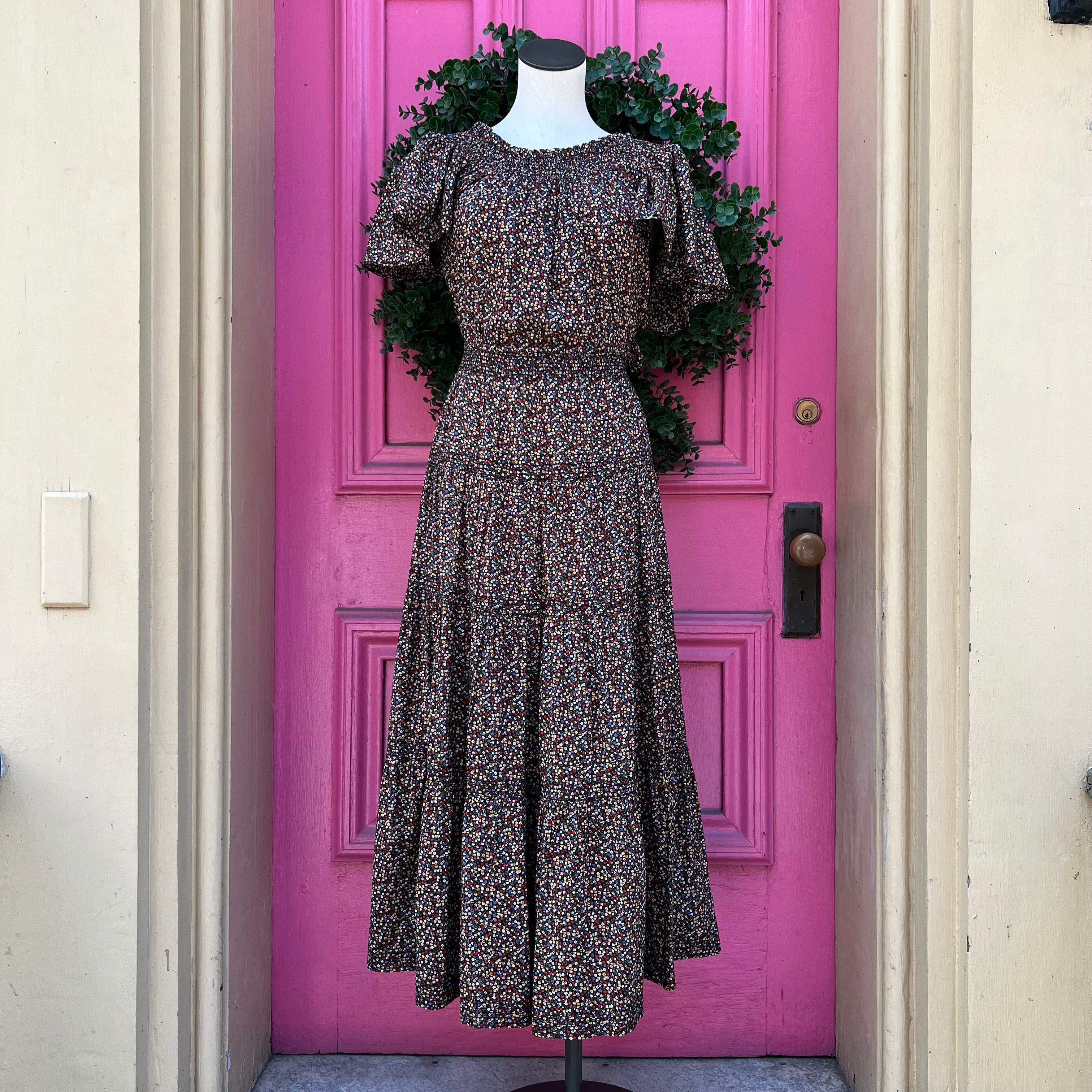 The Great black floral dress size M