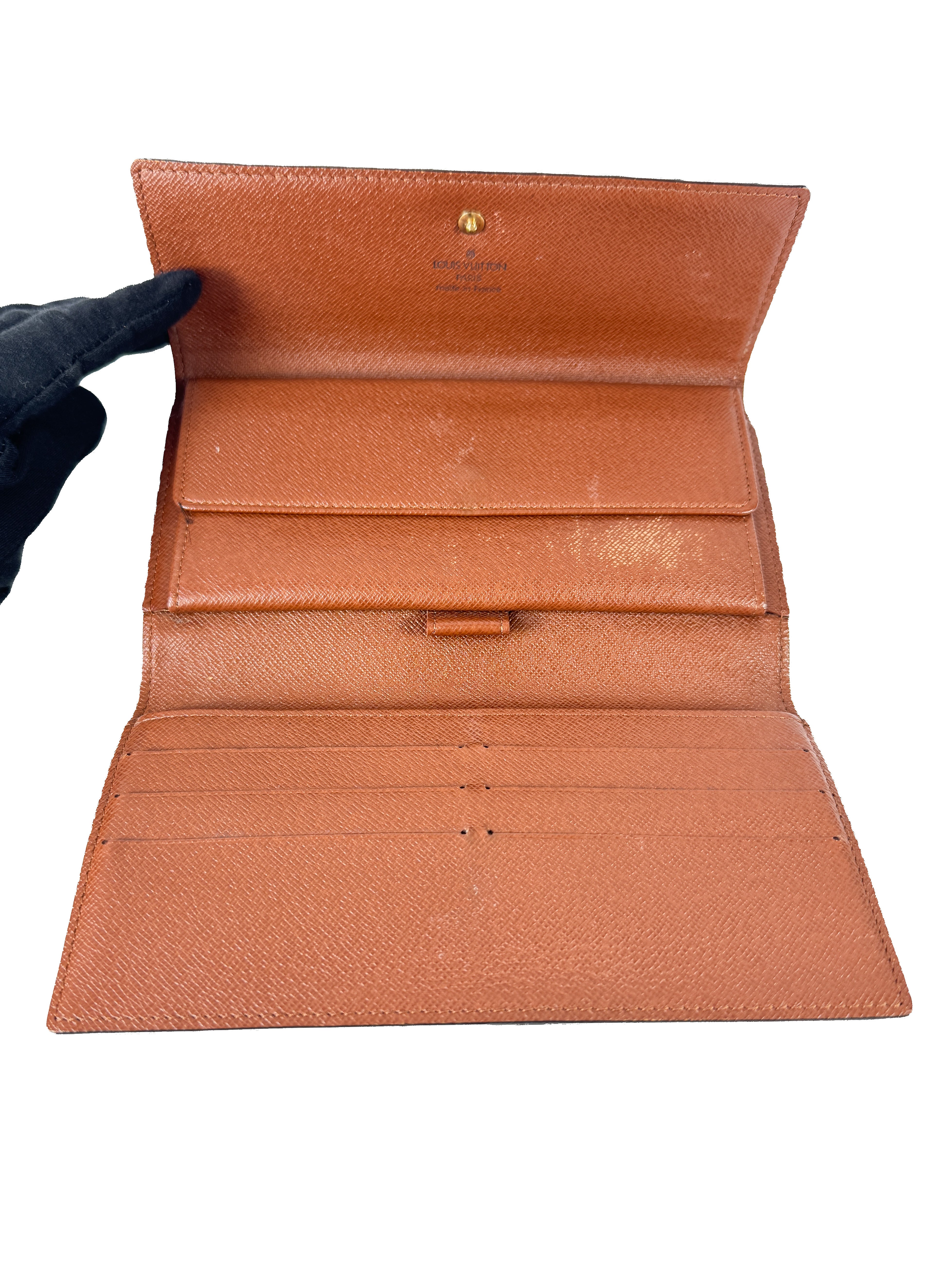 Louis Vuitton monogram porte tresor trifold international wallet MB0063