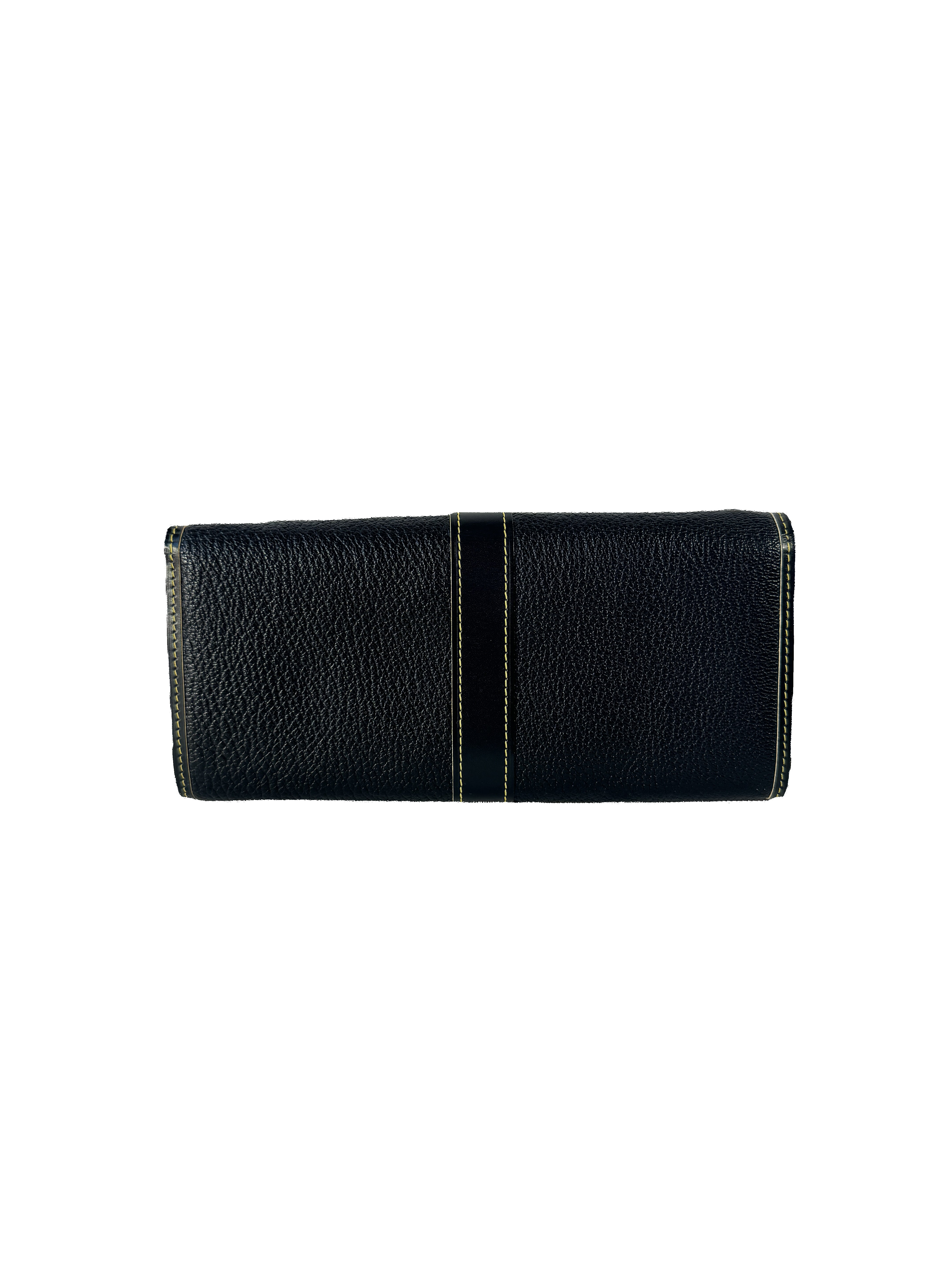 Louis Vuitton black Suhali leather wallet