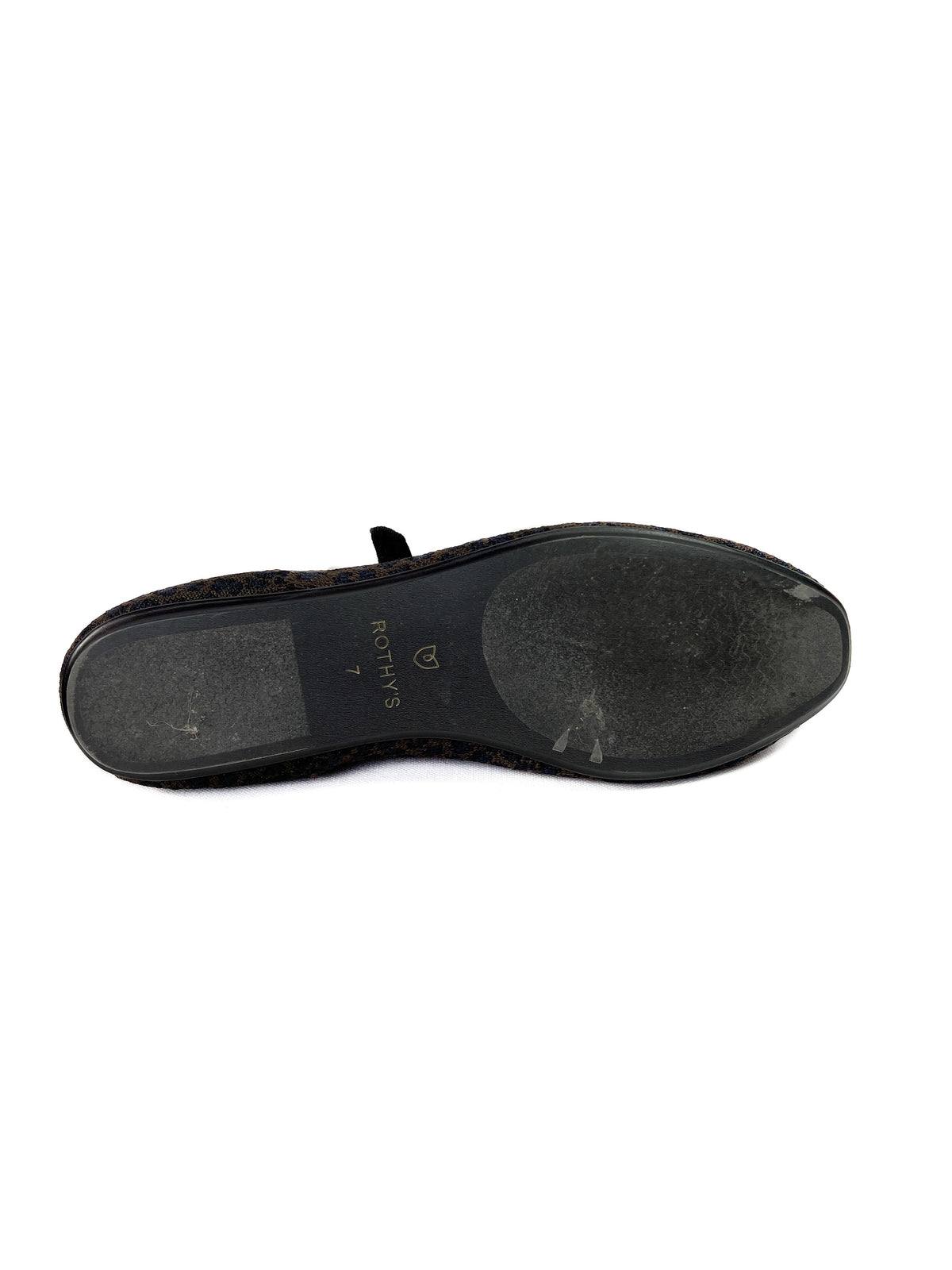 Rothy's brown, black, navy Mary Jane flats size 7