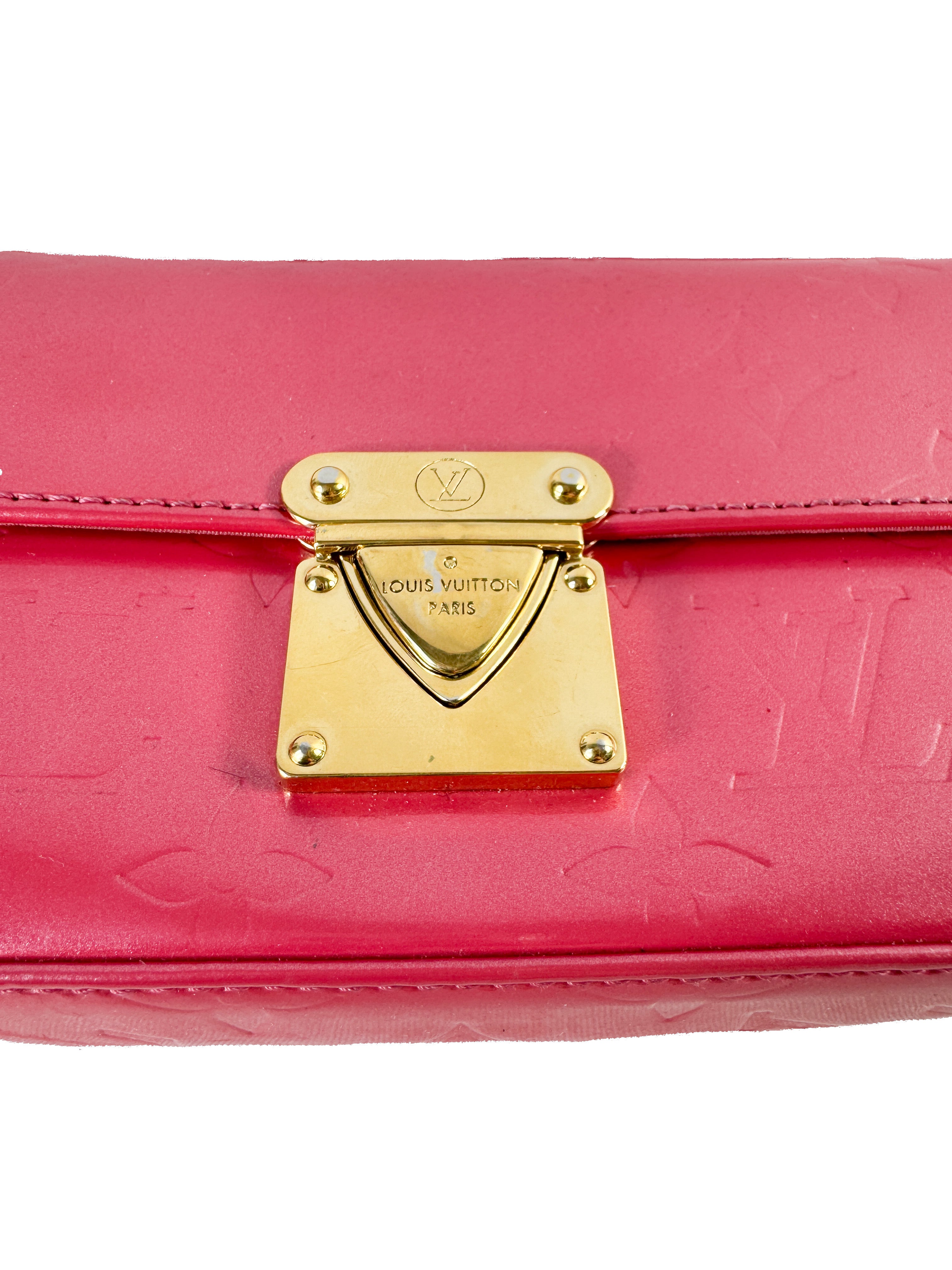 Louis Vuitton fuschia monogram vernis Malibu Street shoulder bag FL1025