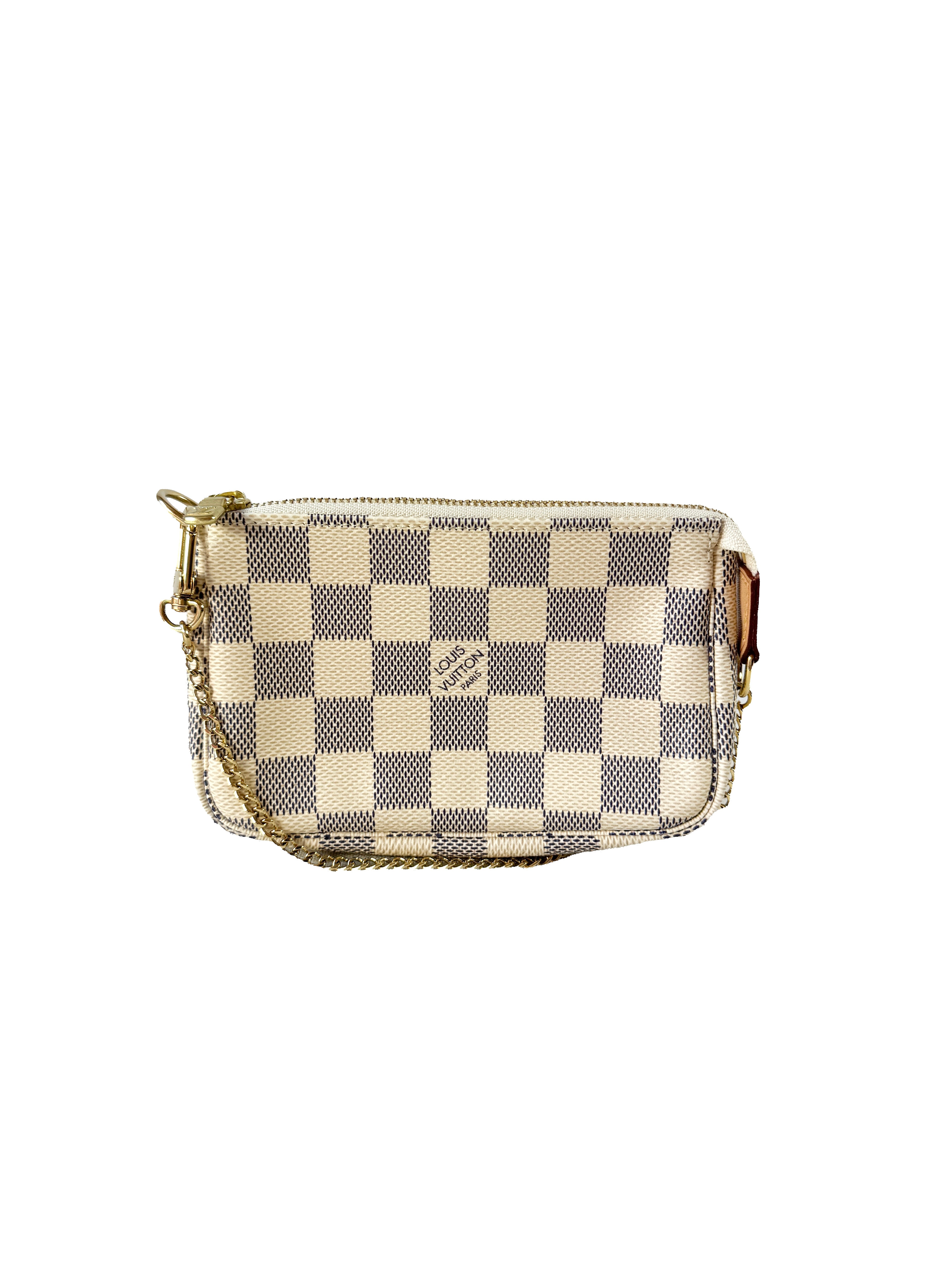 Louis Vuitton damier azur mini pochette accessories SF0168
