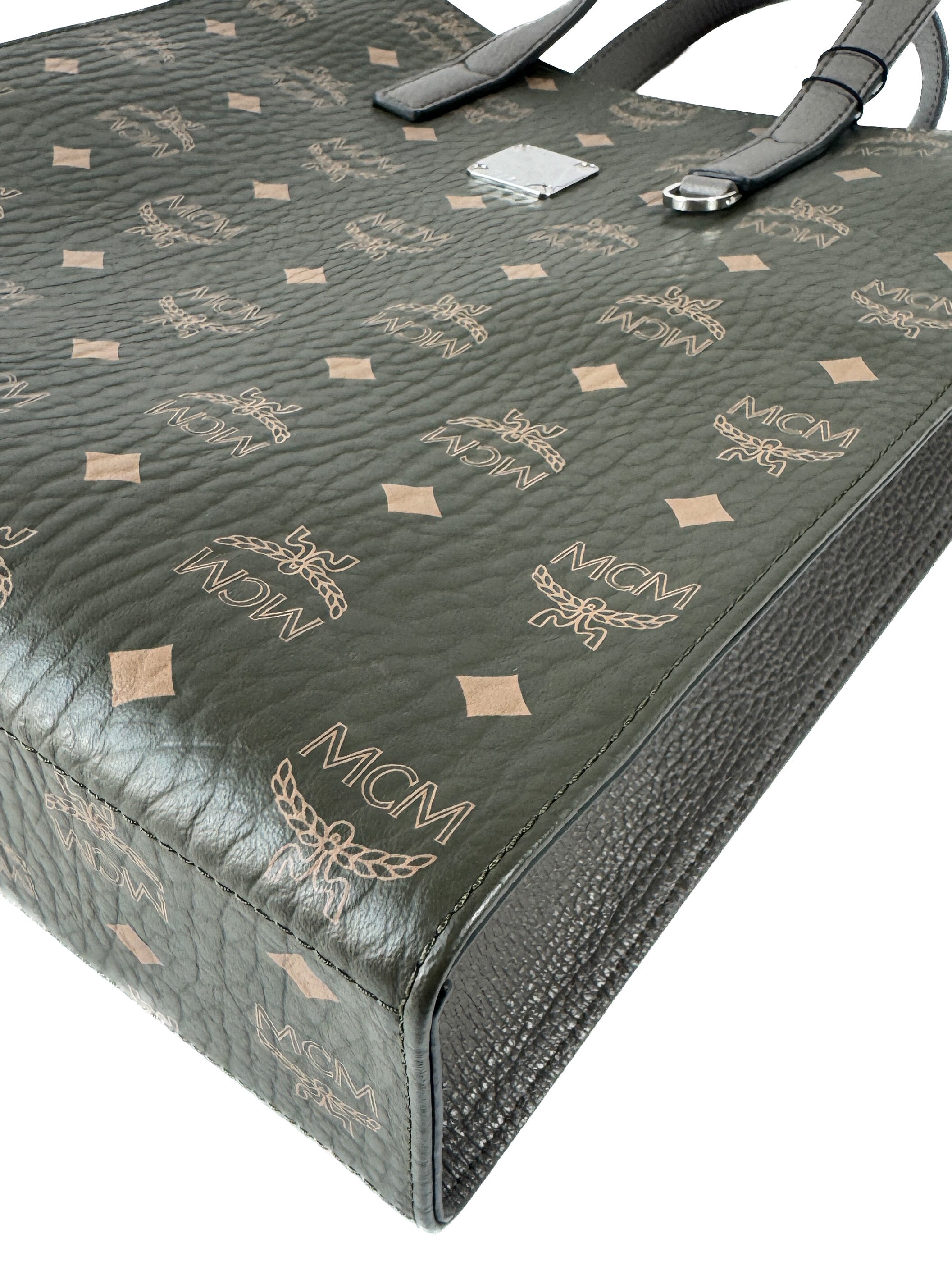 MCM olive small Visetos Aren tote NWT 10752204
