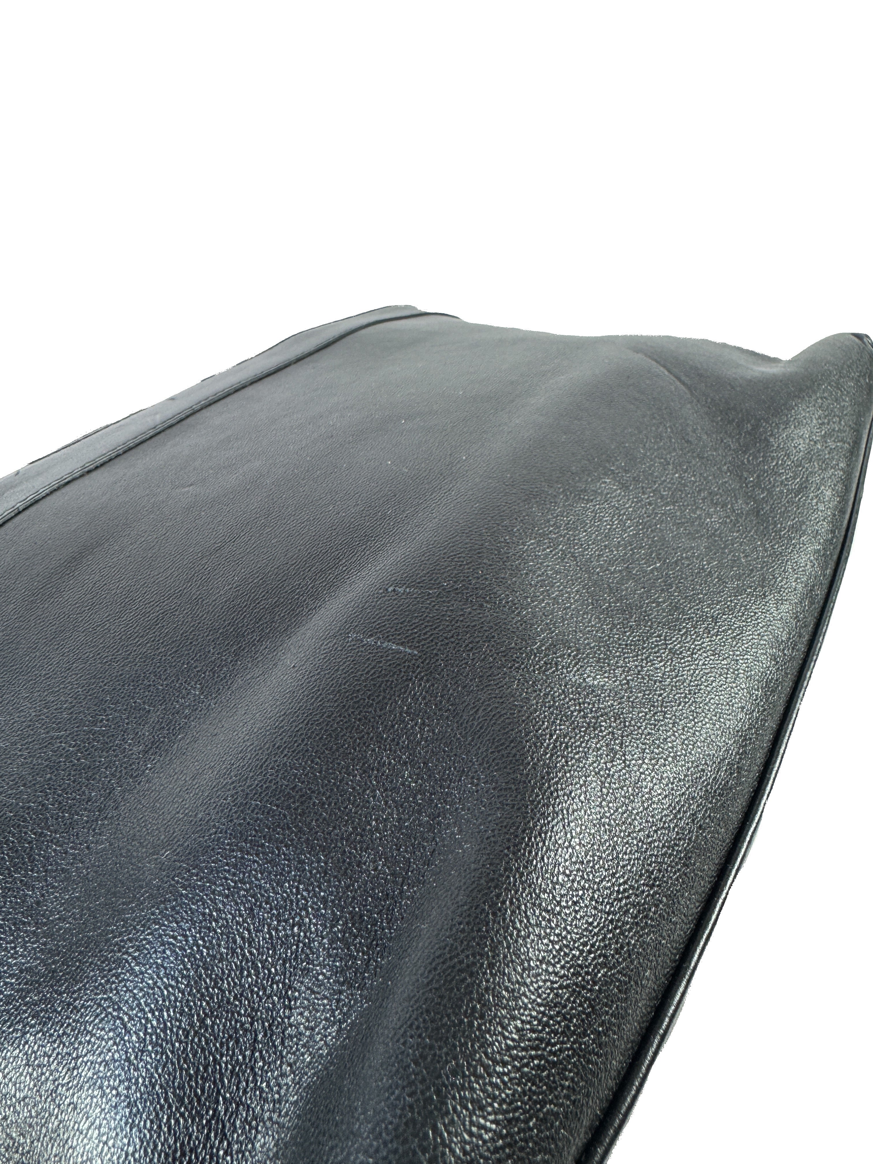 Gucci black lambskin small linea matisse top handle bag 631663520981