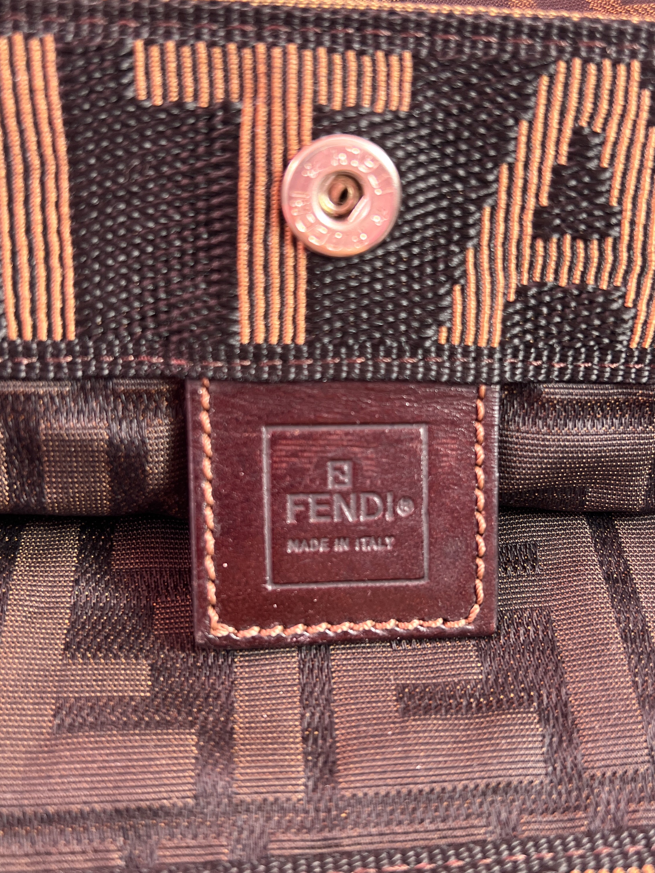 Fendi zucca jacquard foldable tote