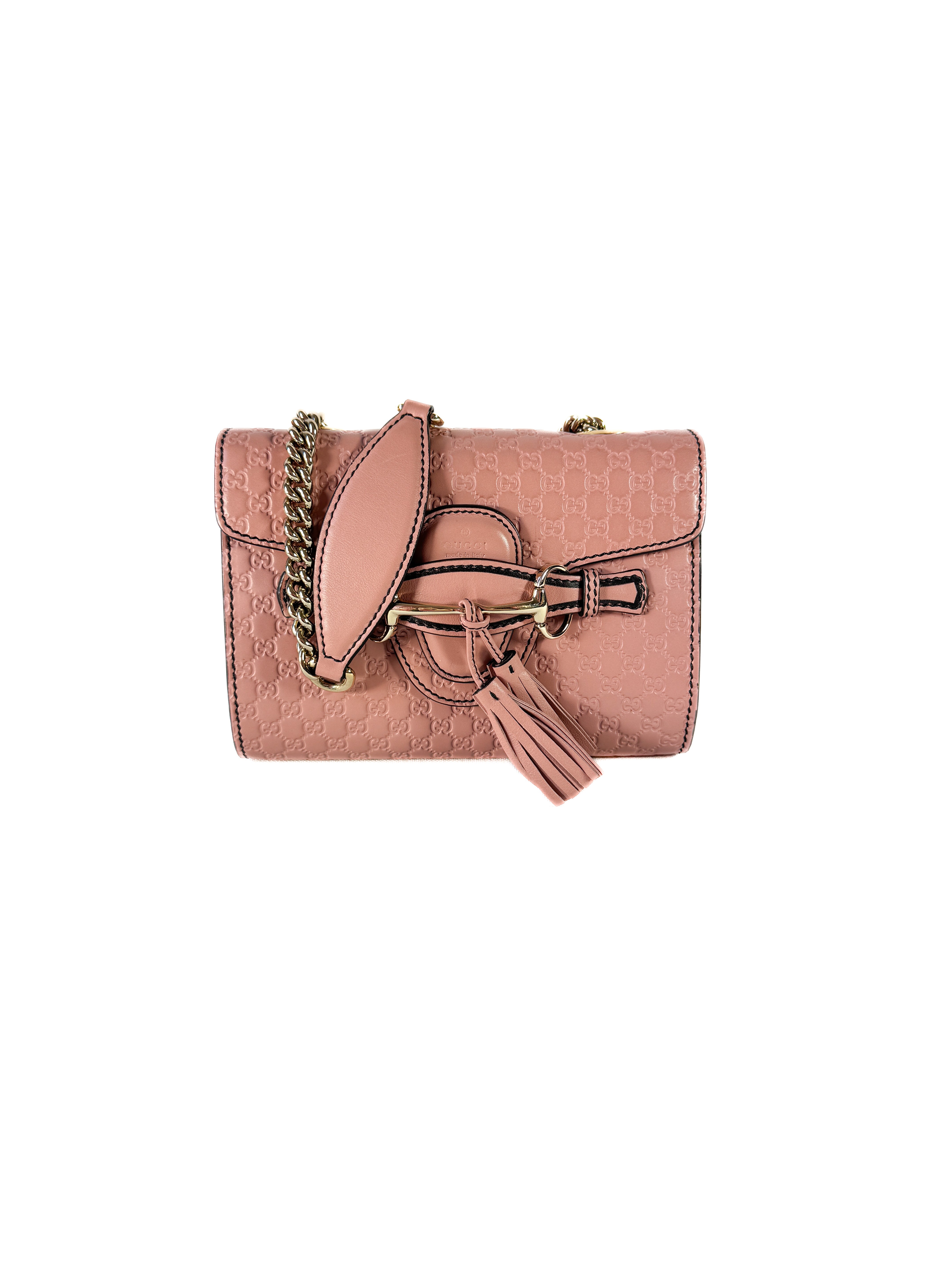 Gucci Microguccissima Mini Emily light pink leather crossbody