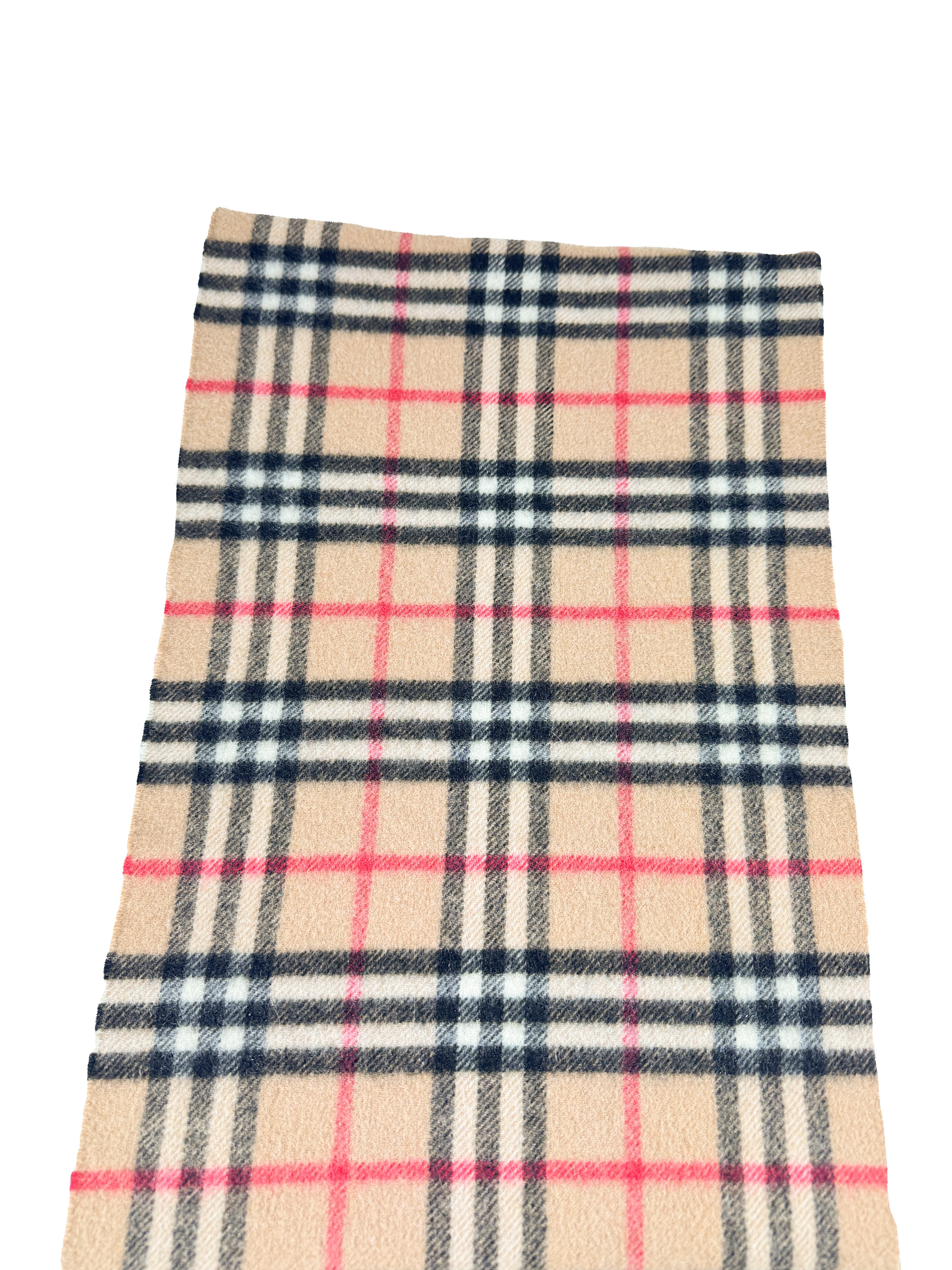 Burberry plaid cashmere vintage scarf