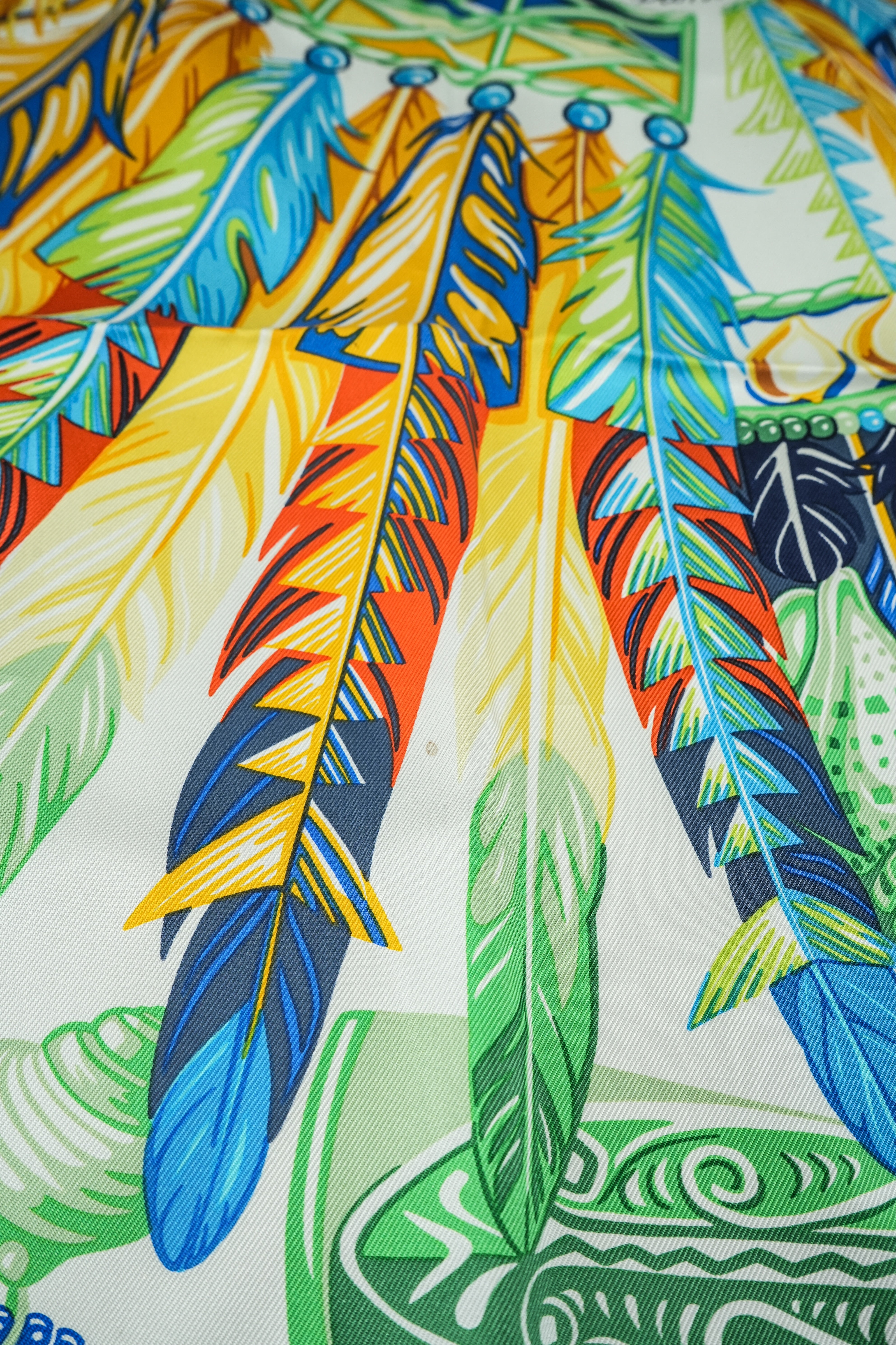 Hermès Danse Pacifique 90cm silk scarf