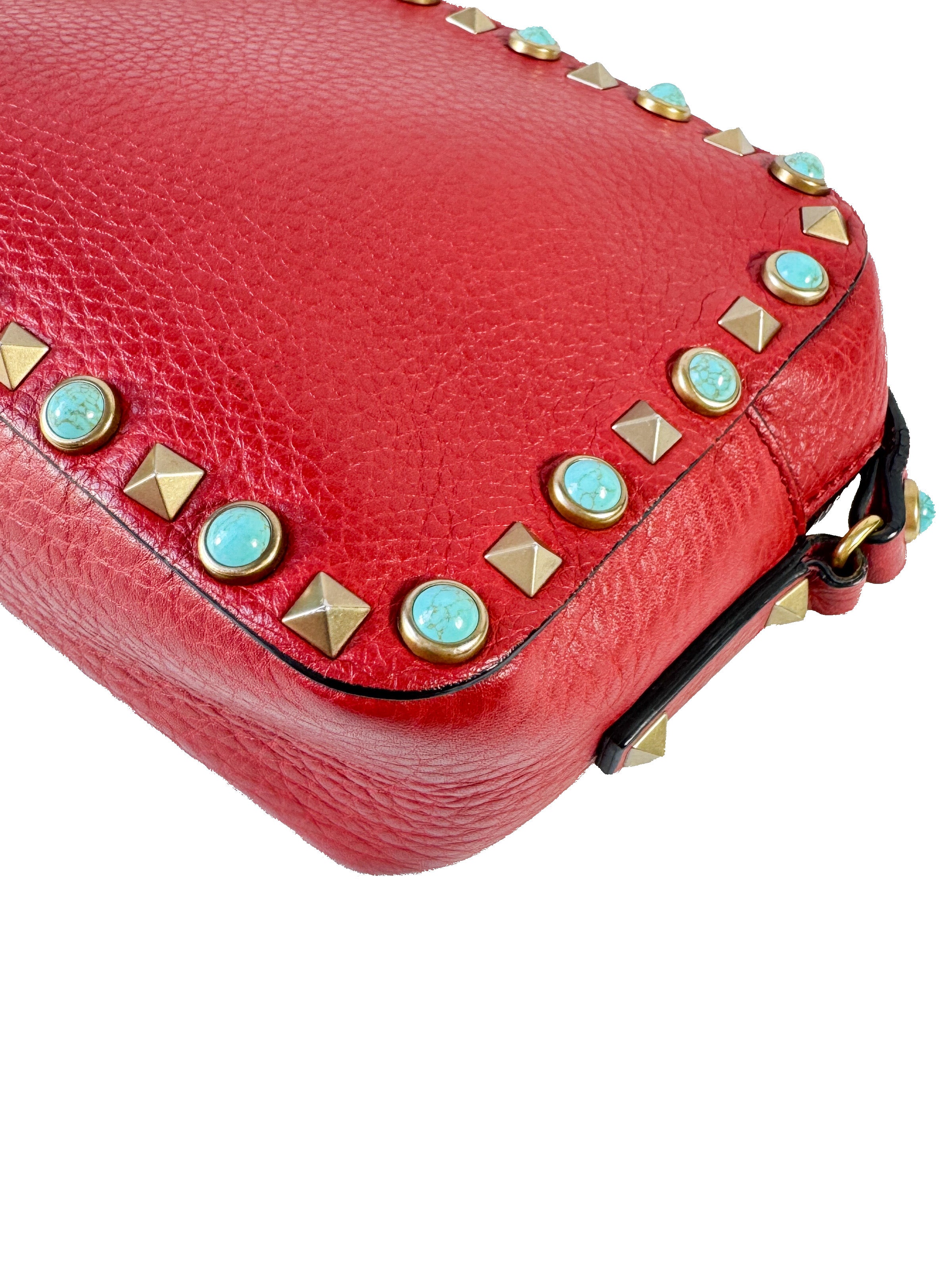 Valentino Garavani red rockstud crossbody BG-L809V012