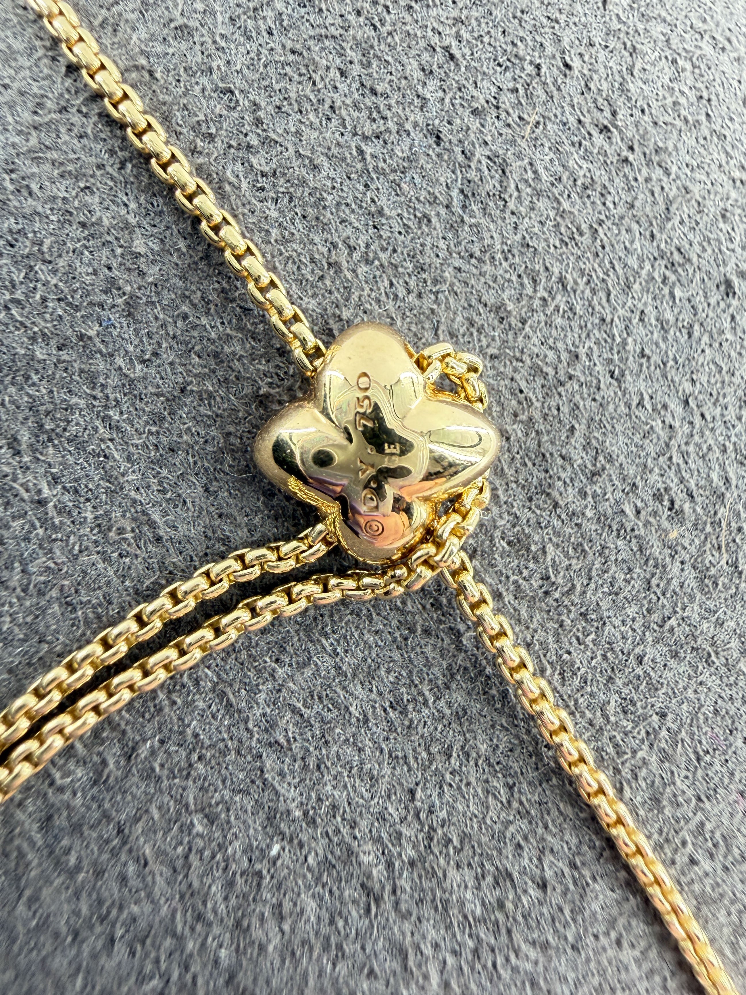 David Yurman 18k yellow gold flex station bracelet