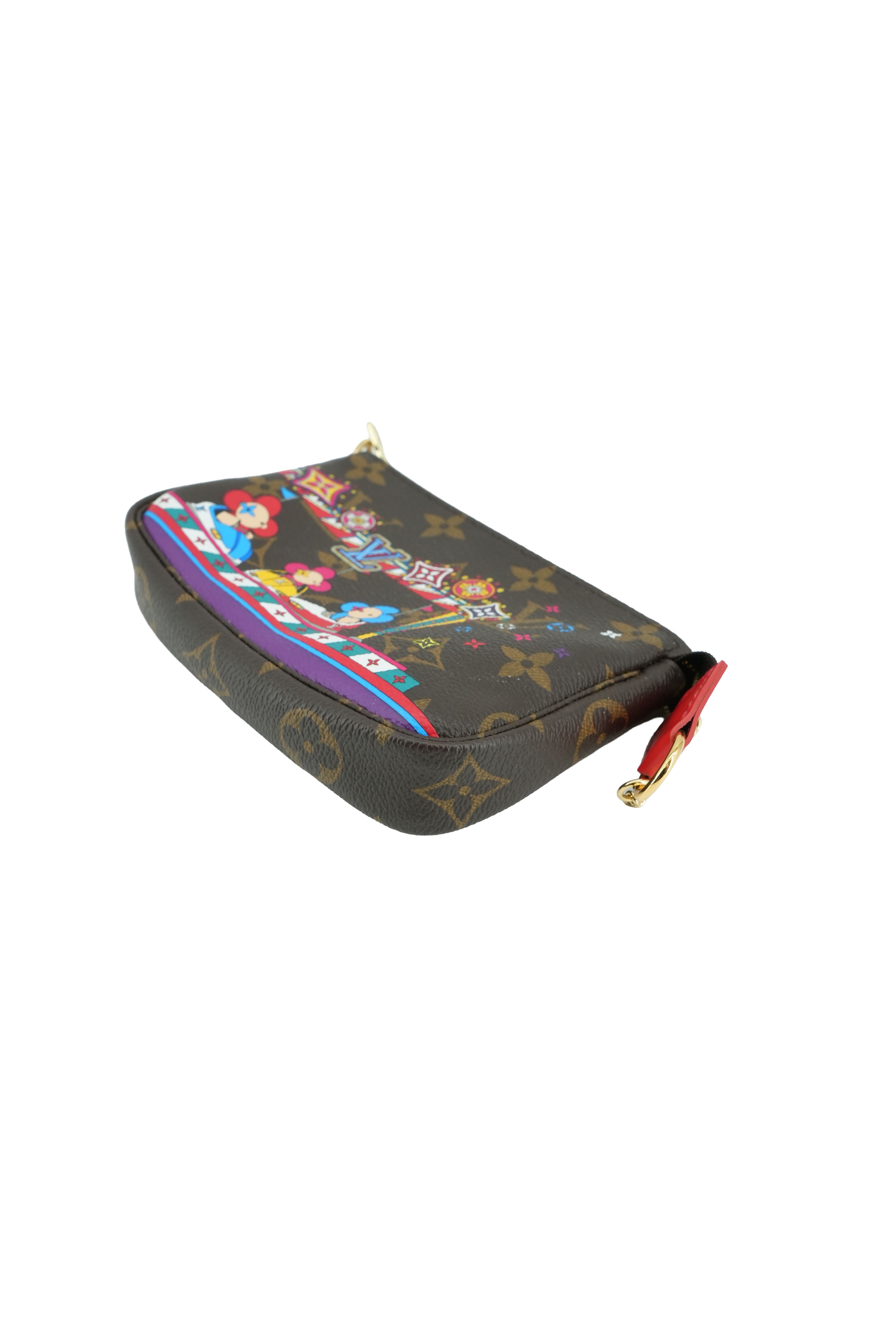 Louis Vuitton monogram 2020 Christmas Animation Bumper Cars mini pochette accessories SF3210