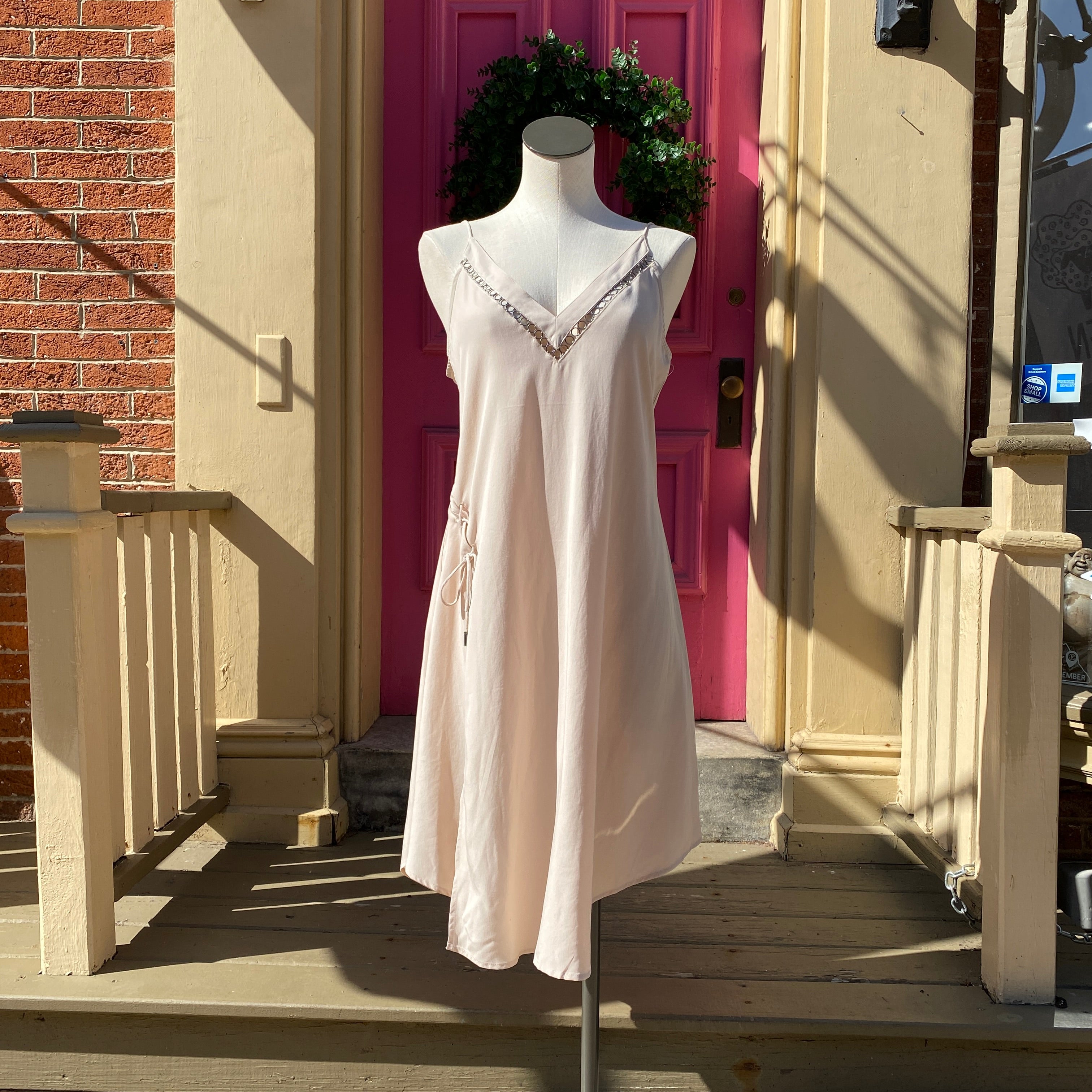 Free People cream tank dress size Small New With Tags