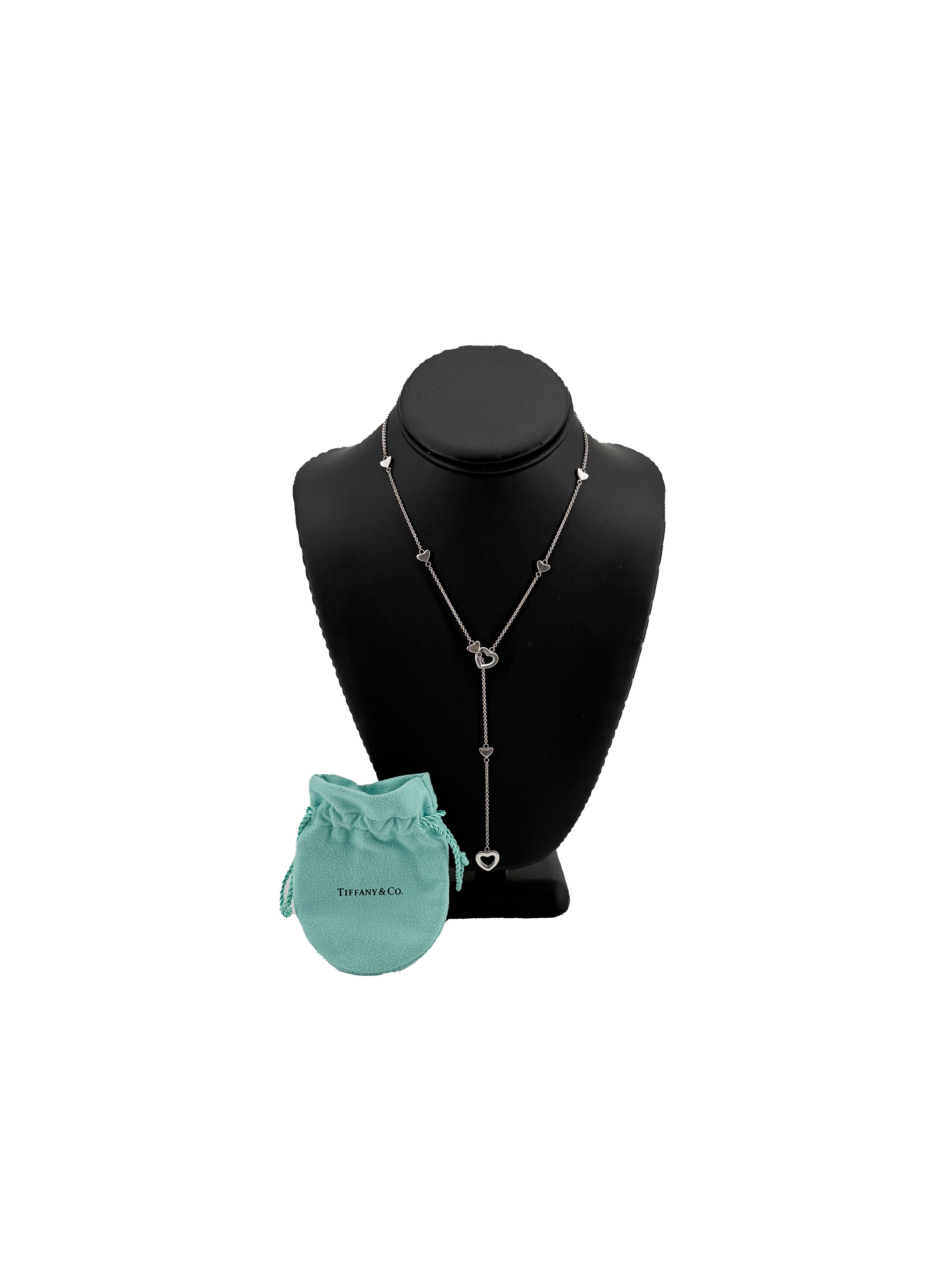 Tiffany & Co heart lariat necklace