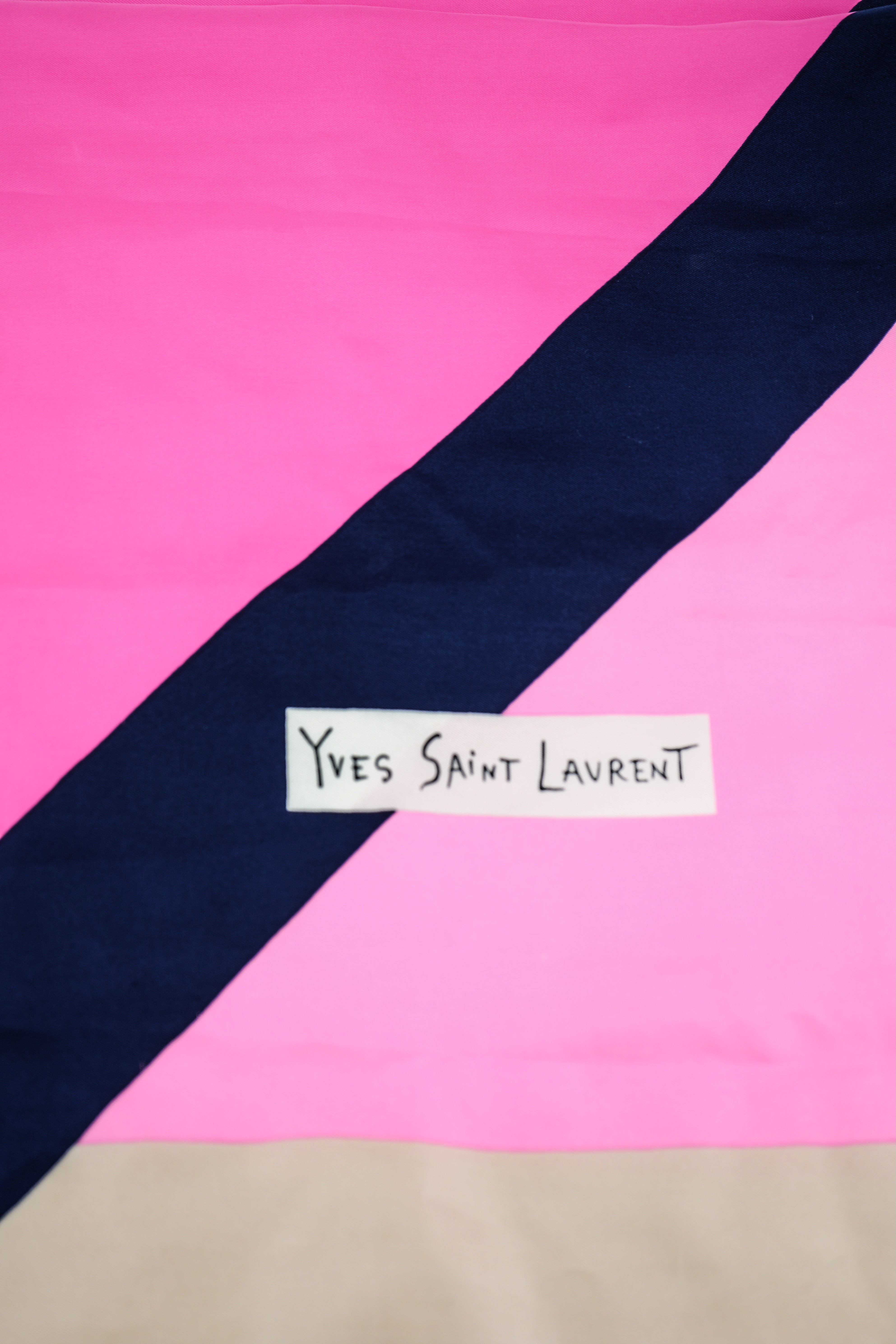 Saint Laurent vintage multicolor silk scarf