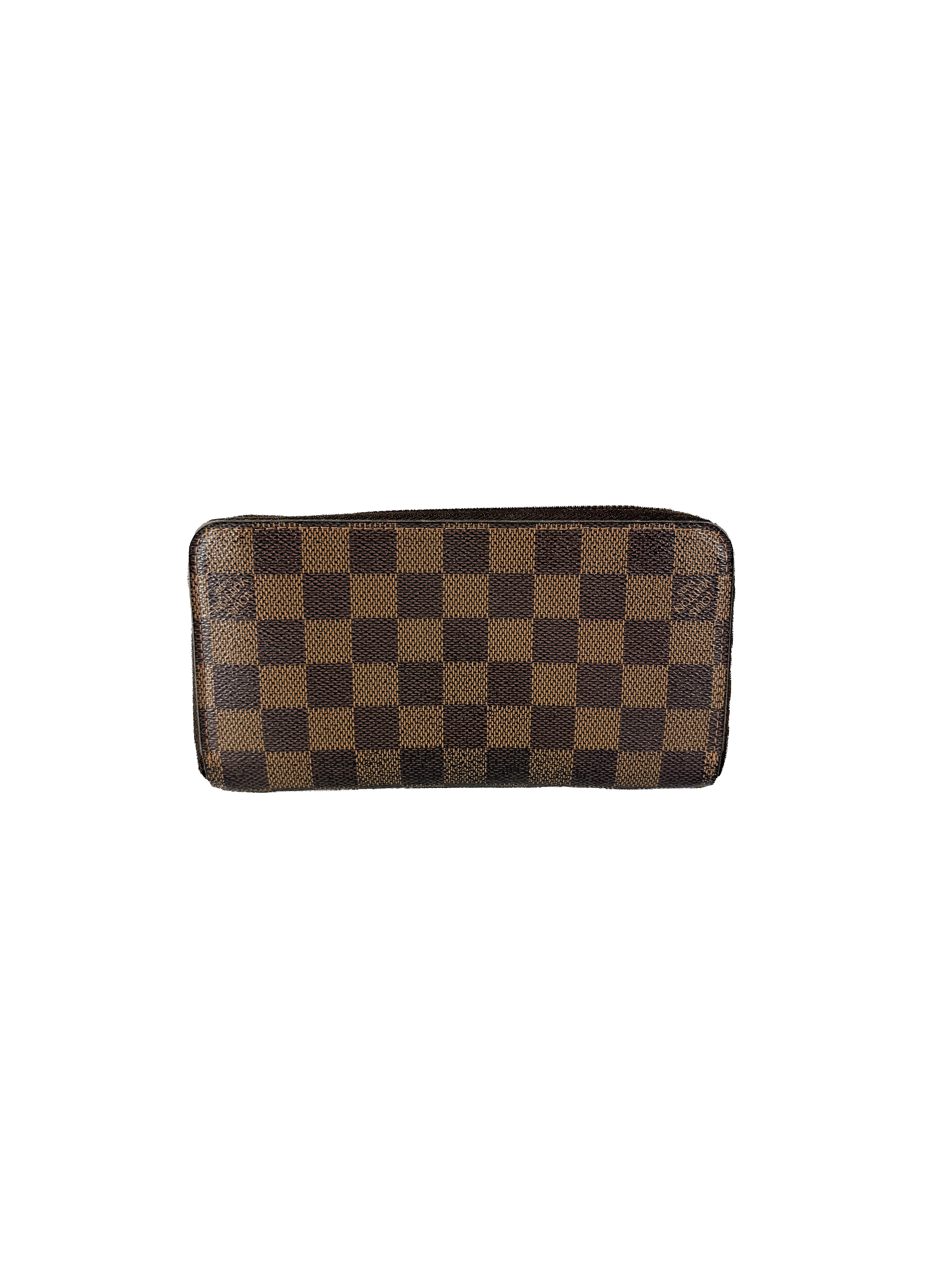 Louis Vuitton damier ebene zippy wallet CA1058