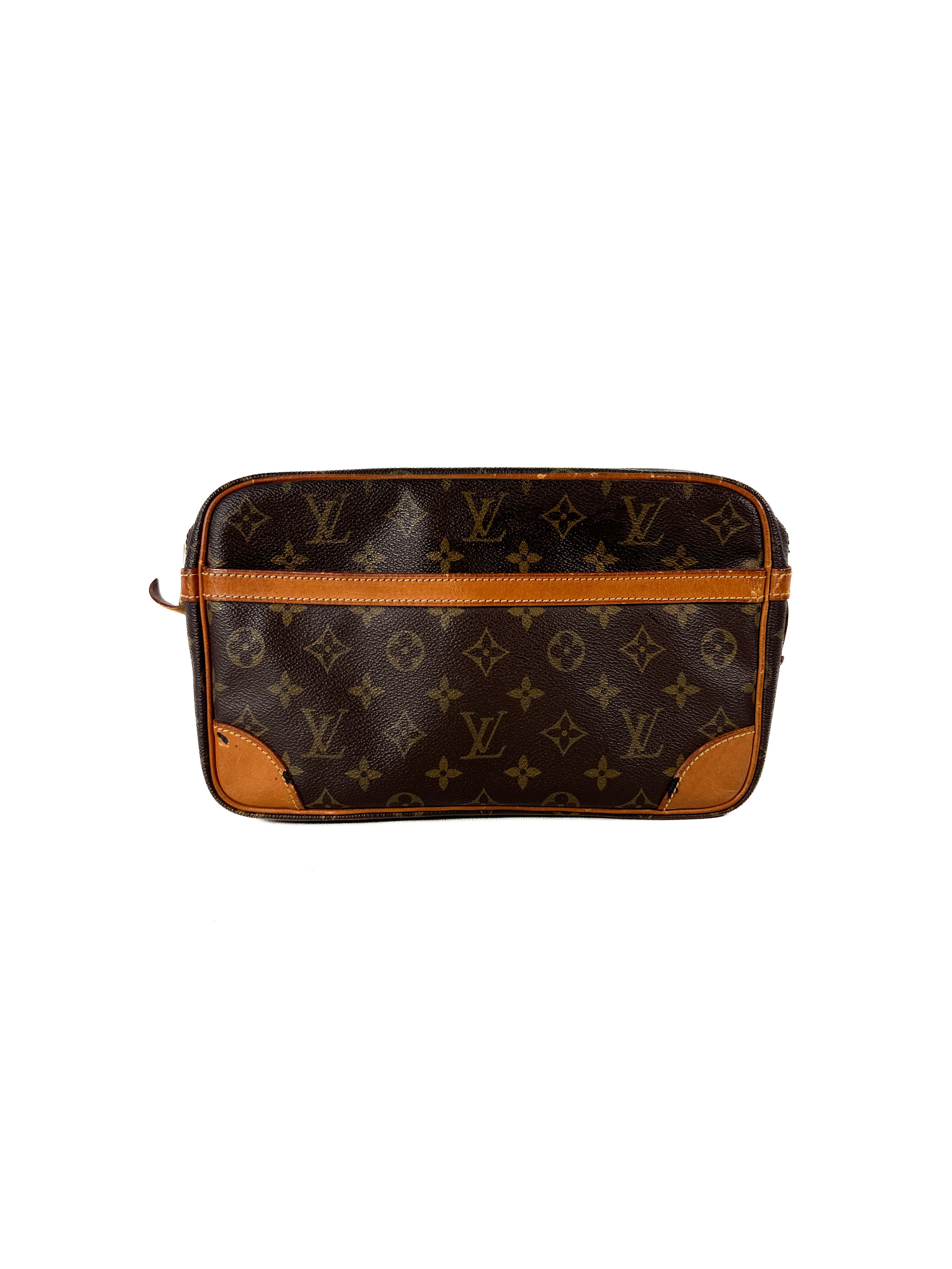 Louis Vuitton monogram vintage compiegne 28 clutch *pre 80s, pre date
