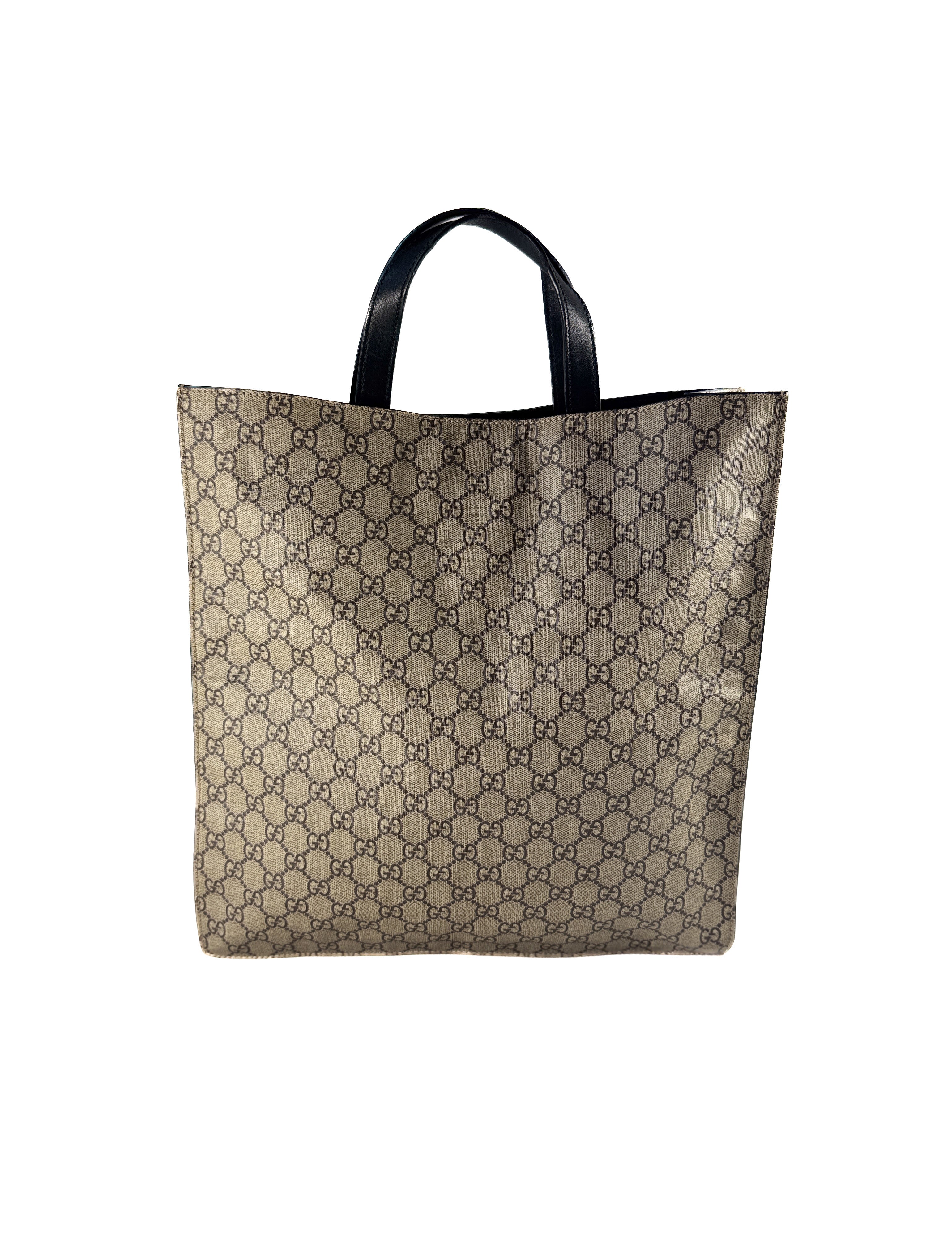 Gucci GG supreme king snake tote 467891