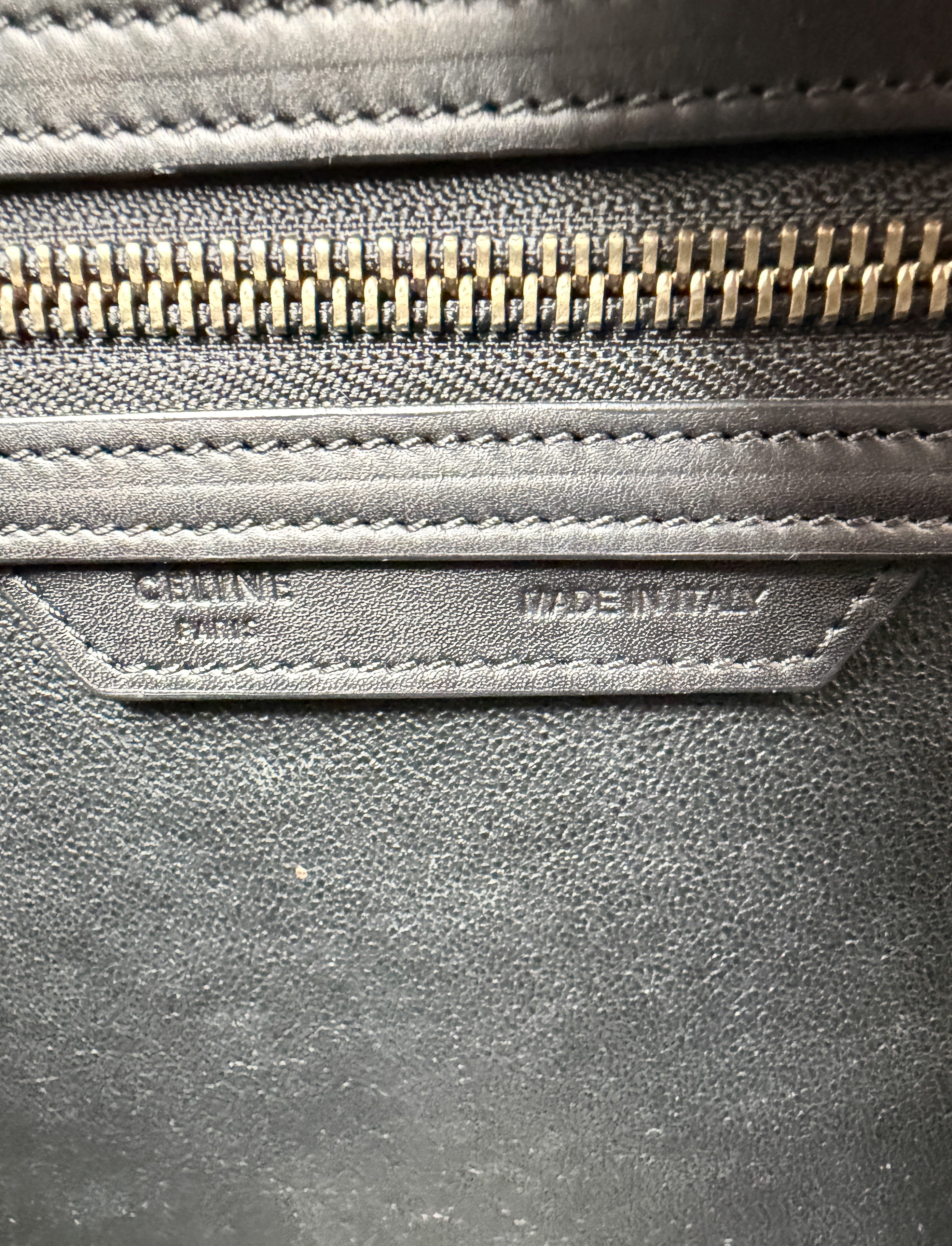 Celine tricolor cream, black, brown luggage mini F-CU-0144