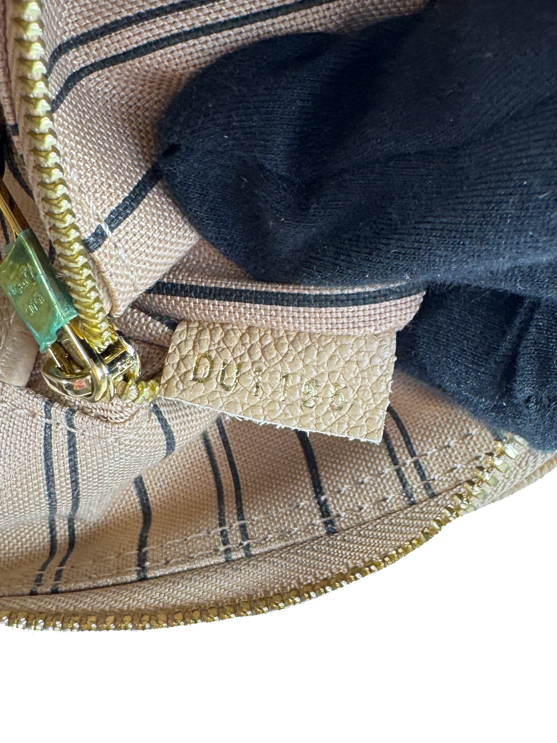 Louis Vuitton monogram beige empreinte speedy 25 bandouliere DU1165