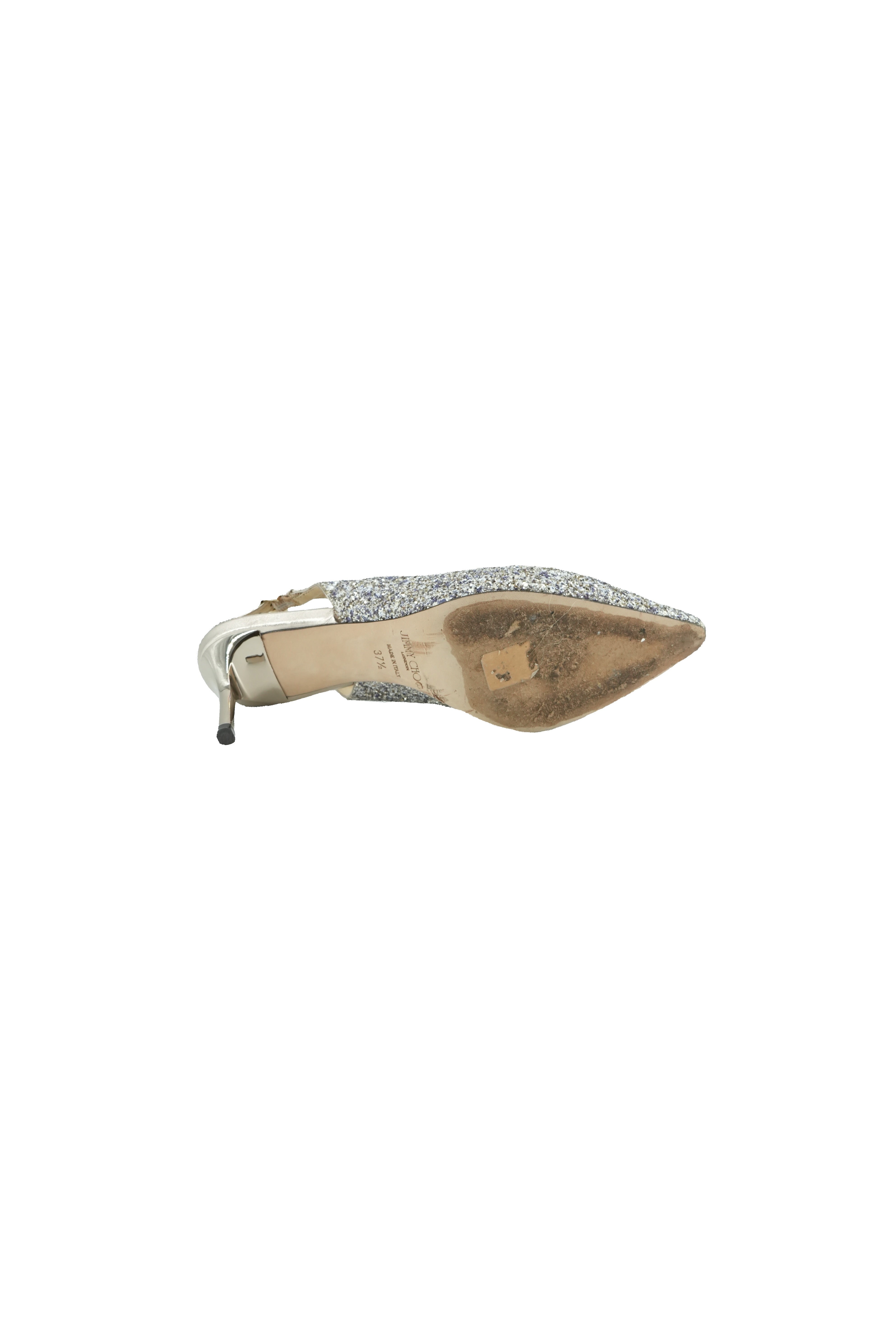 Jimmy Choo platinum mix glitter Erin pumps size 37.5 BOX