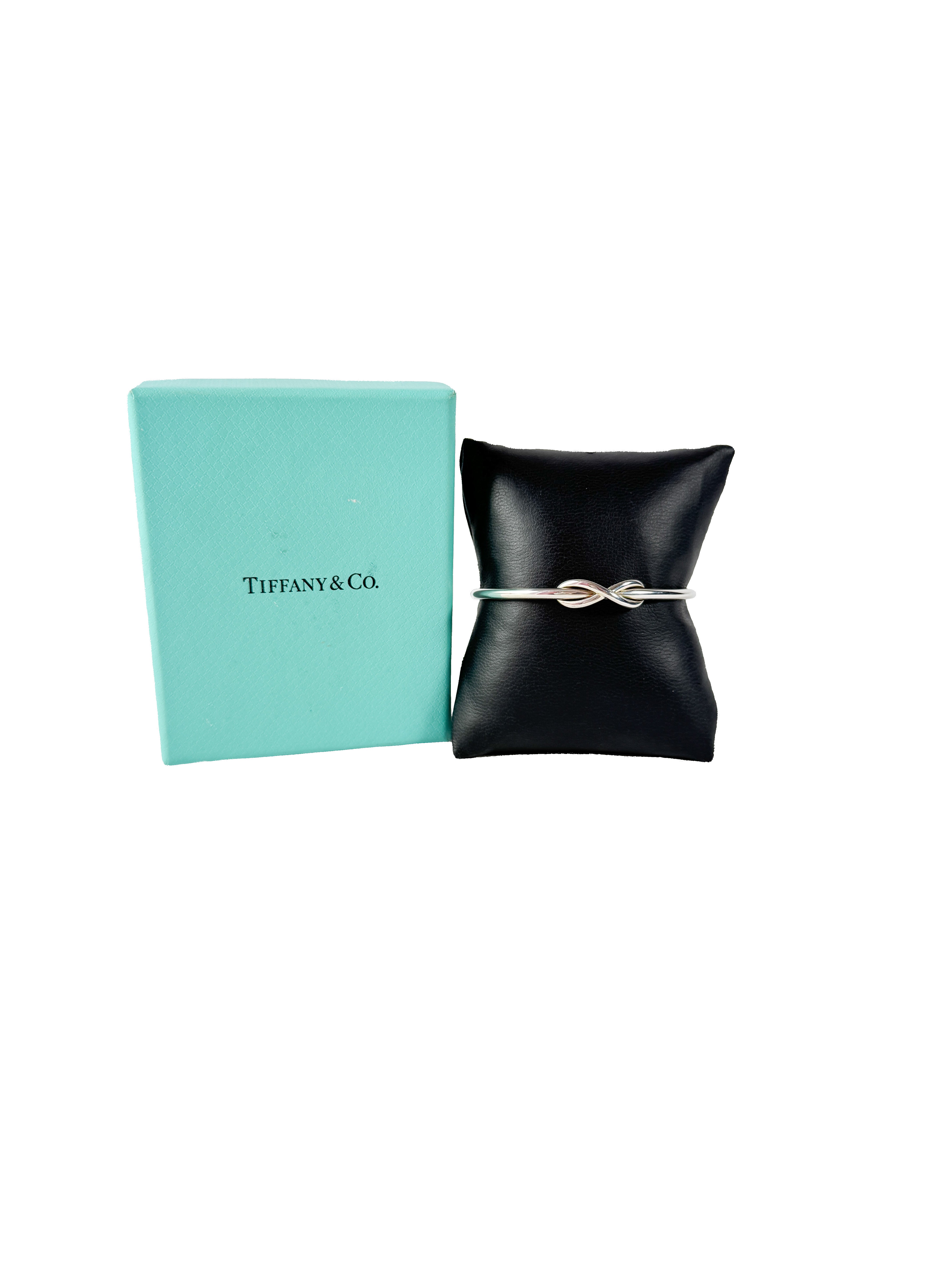 Tiffany & Co sterling silver infinity cuff bangle