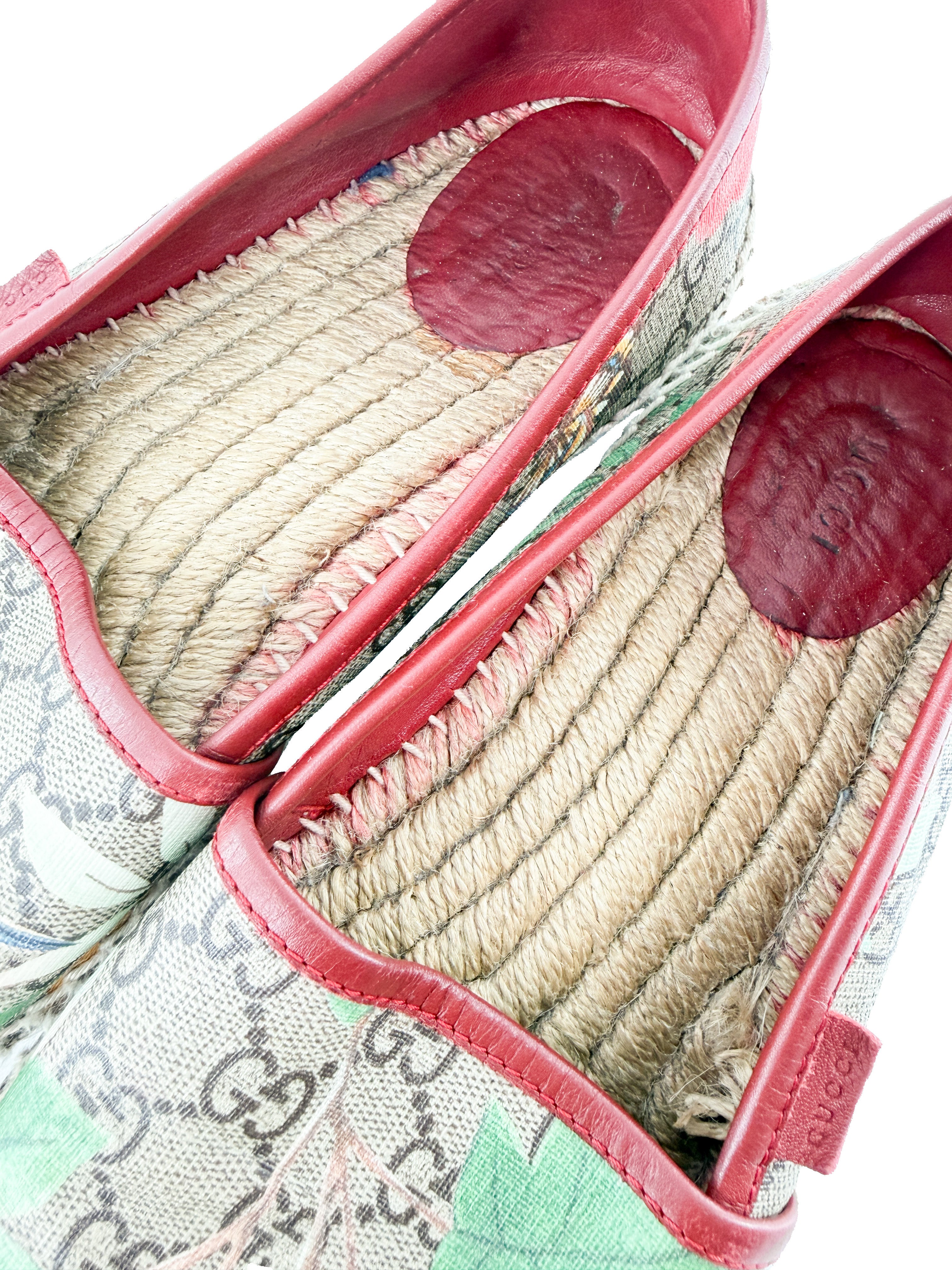 Gucci GG bird print esapdrilles size 39.5